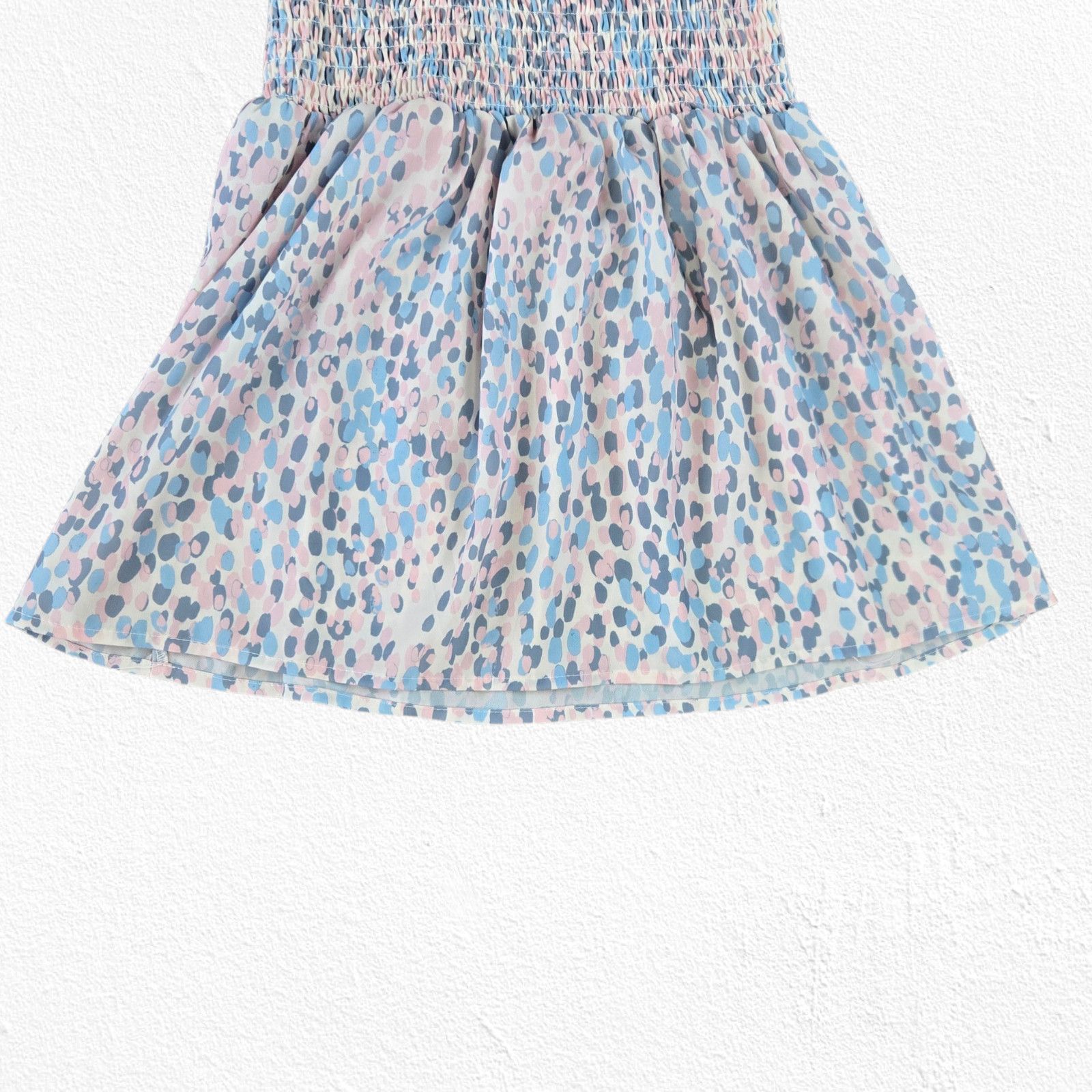 Other AQUA Smocked Blue Pink Ruffle Babydoll Tank Top Size XS Size XS / US 0-2 / IT 36-38 - 4 Thumbnail