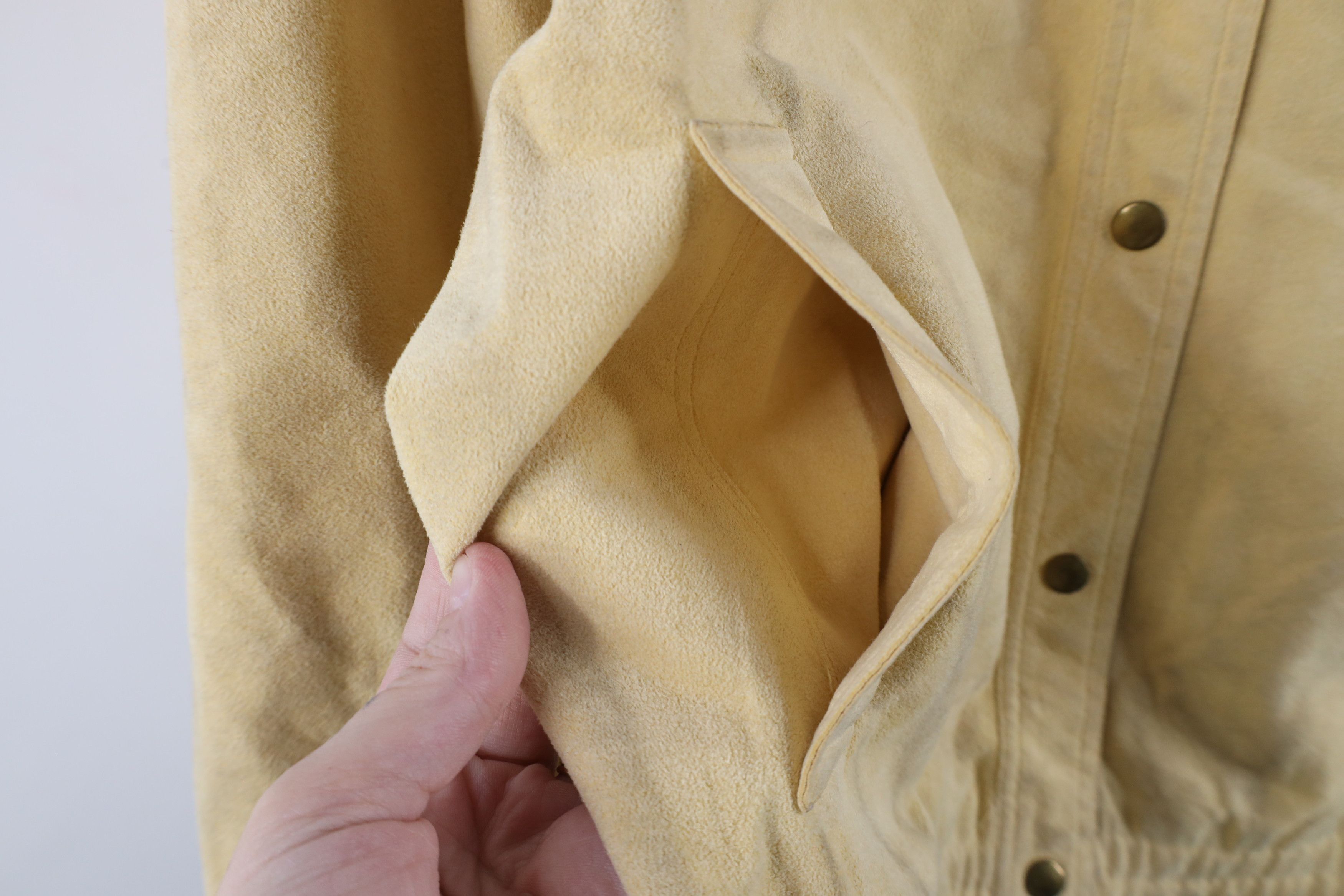 Vintage Vintage 60s Streetwear Ultra Suede Bomber Jacket Beige Size M / US 6-8 / IT 42-44 - 5 Thumbnail