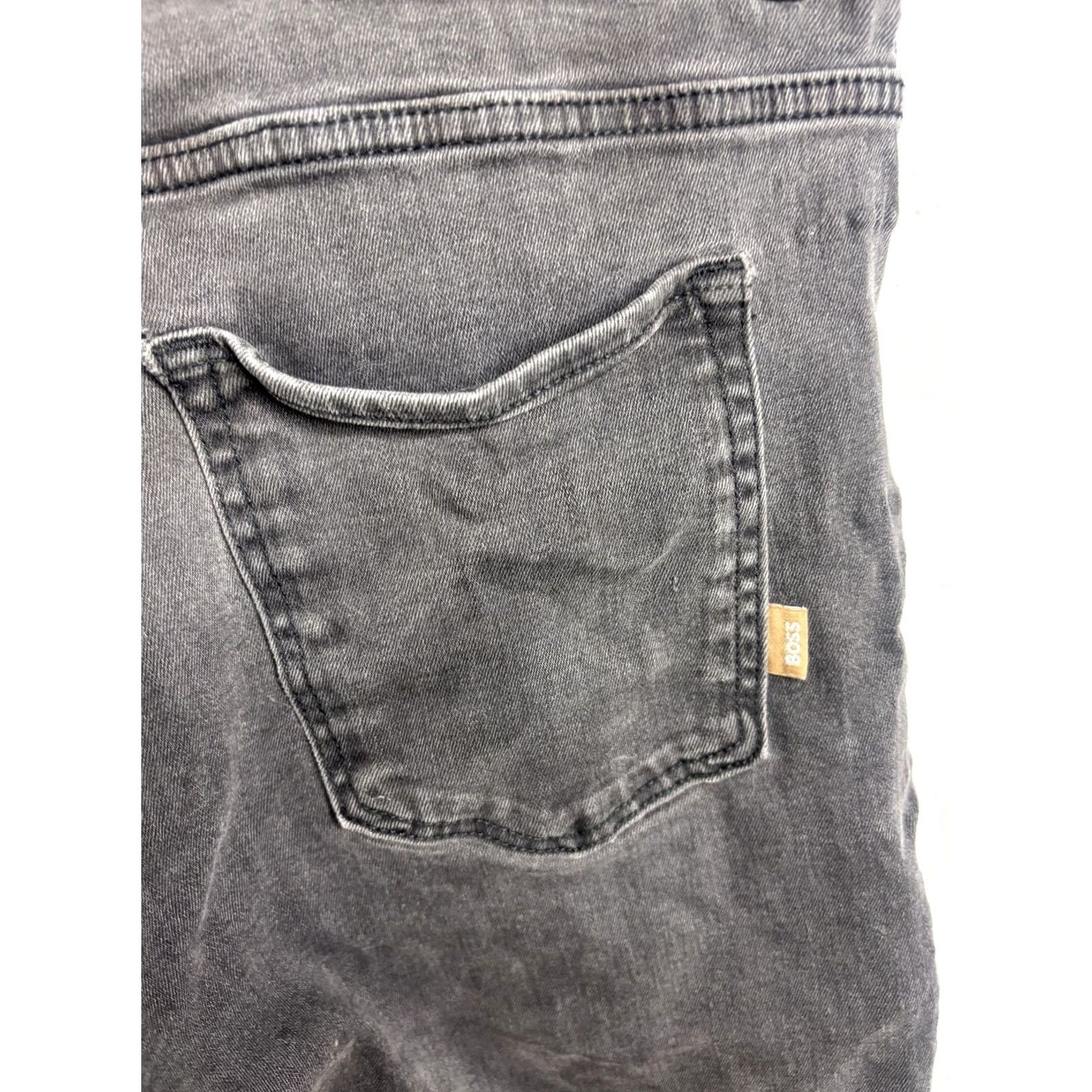 Hugo Boss HUGO BOSS Jeans Mens 34x30 Black Wash Slim Tapered Denim Casual Pants Boss Size US 34 / EU 50 - 3 Thumbnail