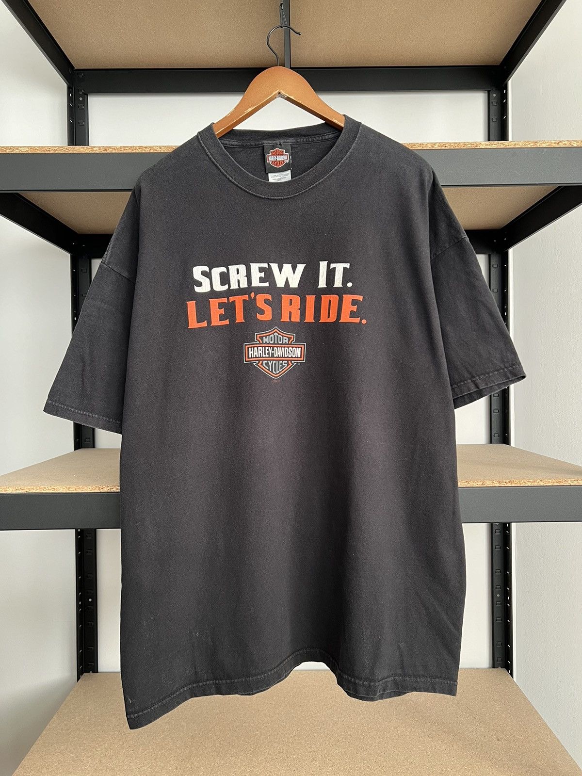 Harley Davidson Vintage 2009 Harley Davidson Screw It Lets Ride Tee Sz 3XL Size US XXL / EU 58 / 5 - 1 Thumbnail