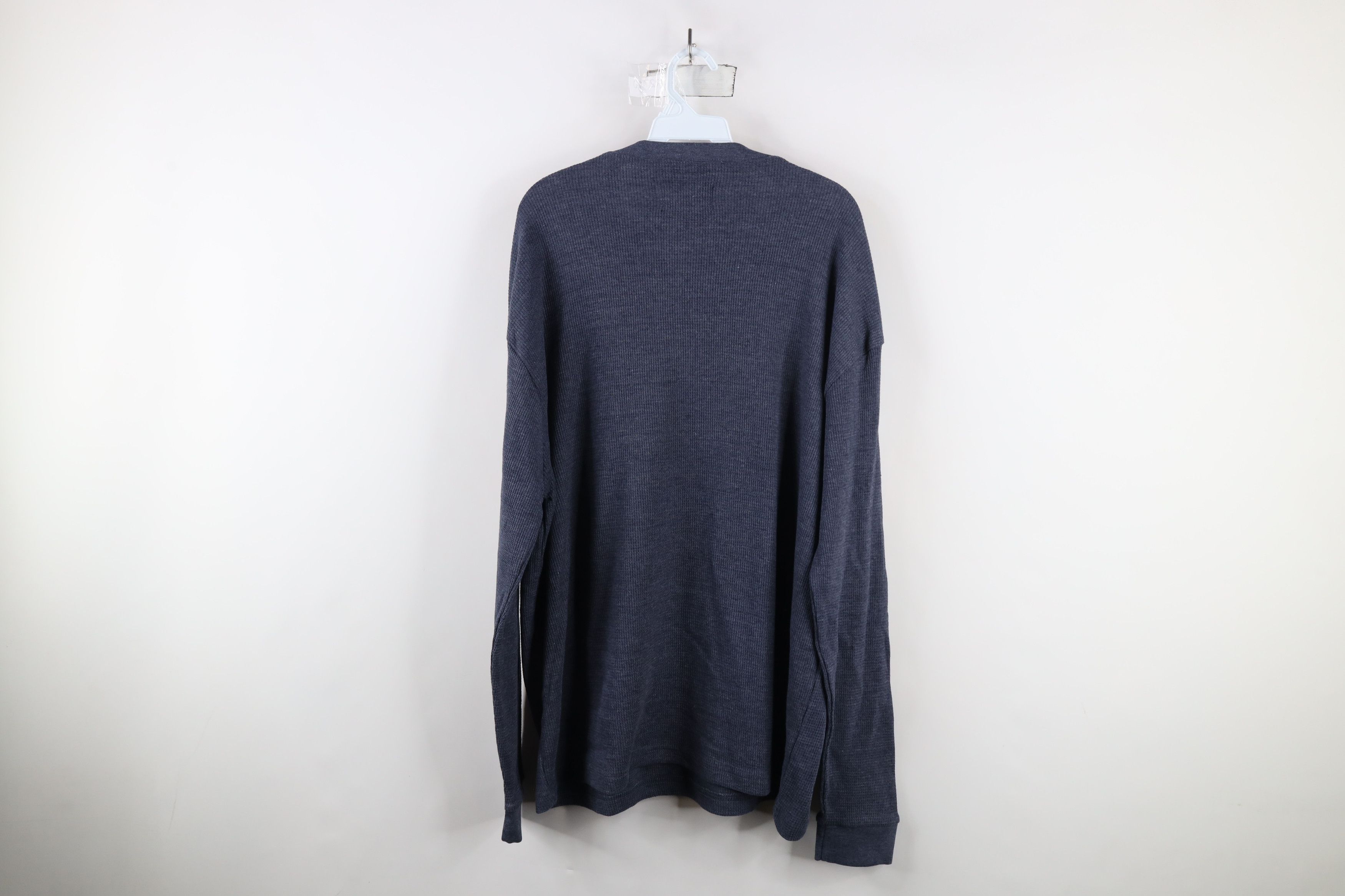 Vintage Vintage 90s Streetwear Knit Long Sleeve Henley T-Shirt Size US XXL / EU 58 / 5 - 10 Thumbnail
