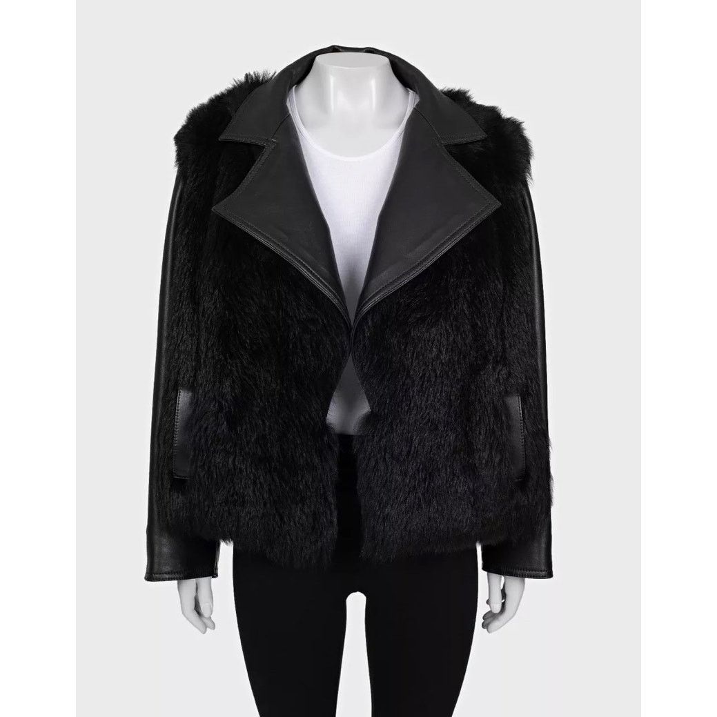 Balmain Balmain Black Lambskin Leather Fur Jacket Sz.36 S Size XS / US 0-2 / IT 36-38 - 1 Thumbnail