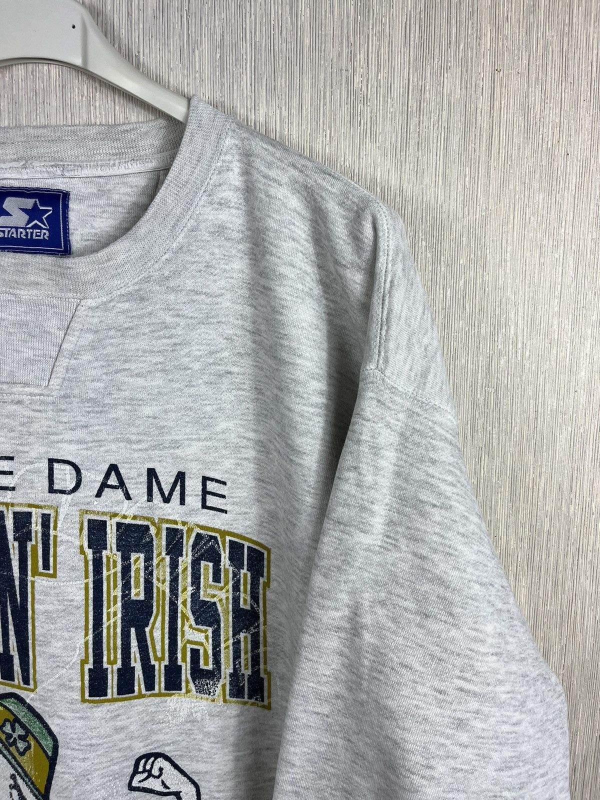Starter × Vintage Vintage 90s Starter Norte Dame y2k fightin’ irish sweatshirt Size US L / EU 52-54 / 3 - 4 Thumbnail