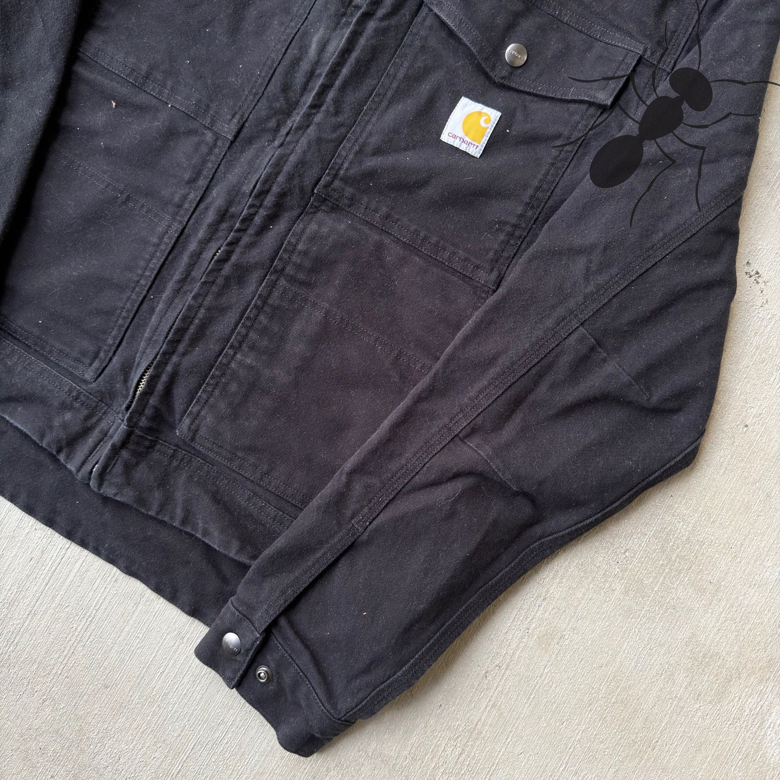 Carhartt × Vintage Carhartt black long sleeve zip up work wear shirt Size US S / EU 44-46 / 1 - 4 Thumbnail