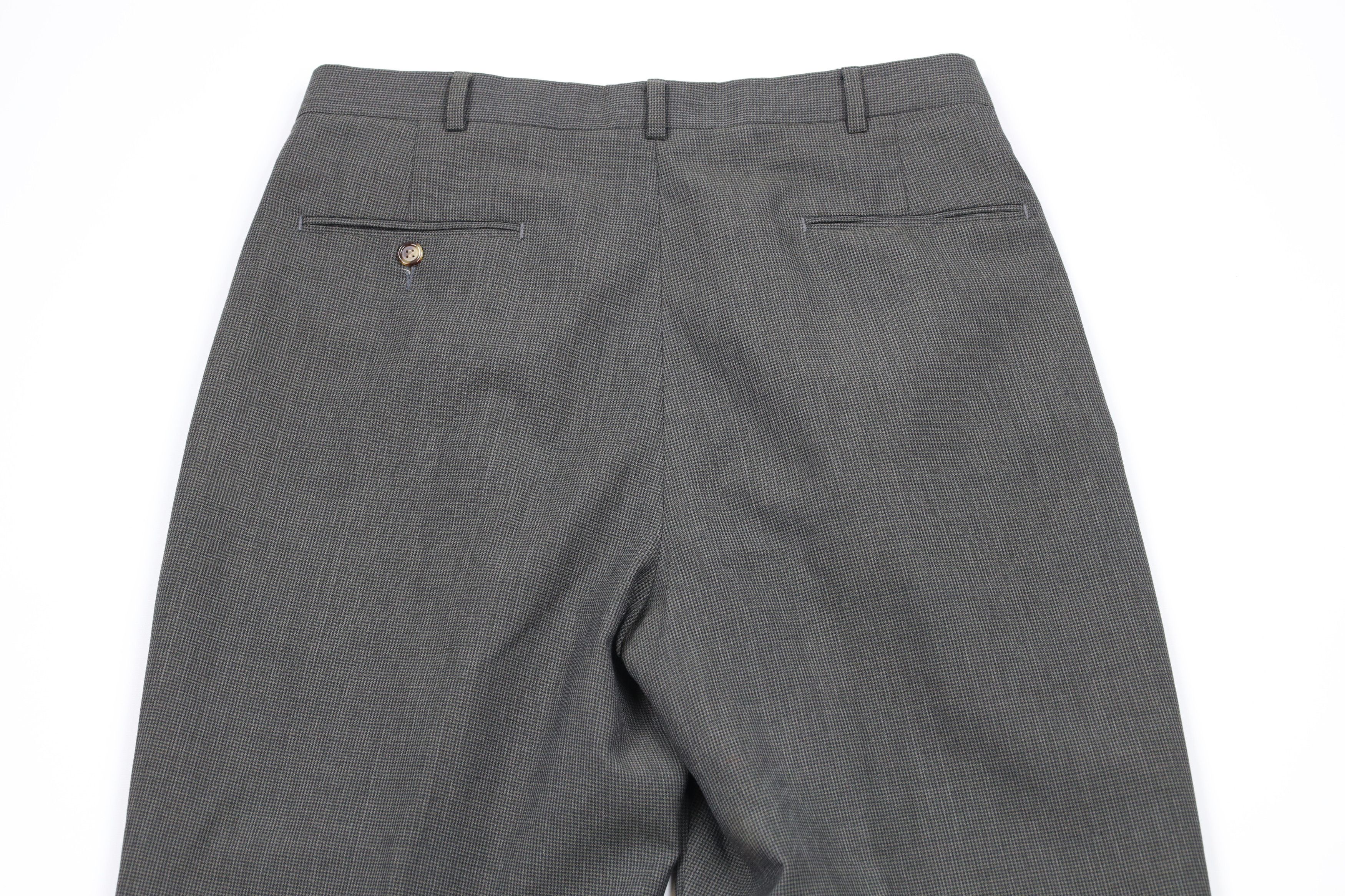 Vintage Vintage 90s Wimbledon Tennis Cuffed Chino Pants Houndstooth Size US 34 / EU 50 - 9 Thumbnail