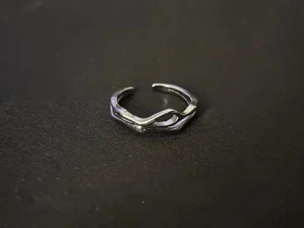 Jewelry Geometric Hollow double Adjustable Rings Size ONE SIZE - 2 Thumbnail