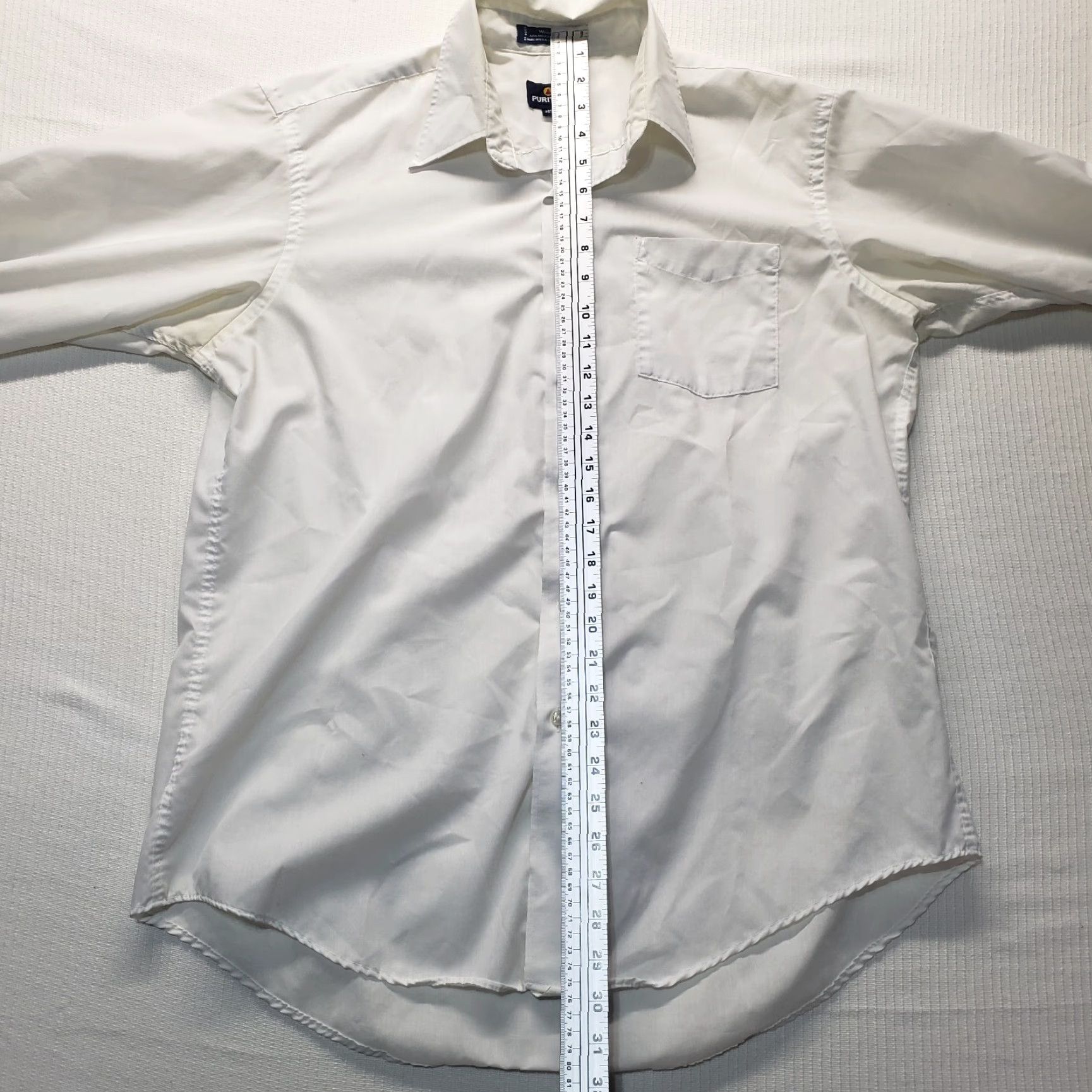 Vintage Puritan Shirt Button-Up Solid White Long Sleeve Adult Men 16.5 32/33 Regular X Unspecified Size US XL / EU 56 / 4 - 6 Thumbnail
