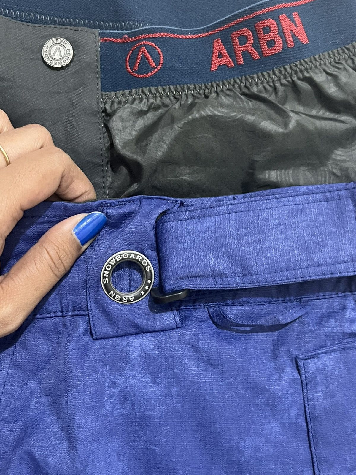 Other ARBN Snowboard Ski Pants Blue Technical Cargo L Size US 36 / EU 52 - 4 Thumbnail