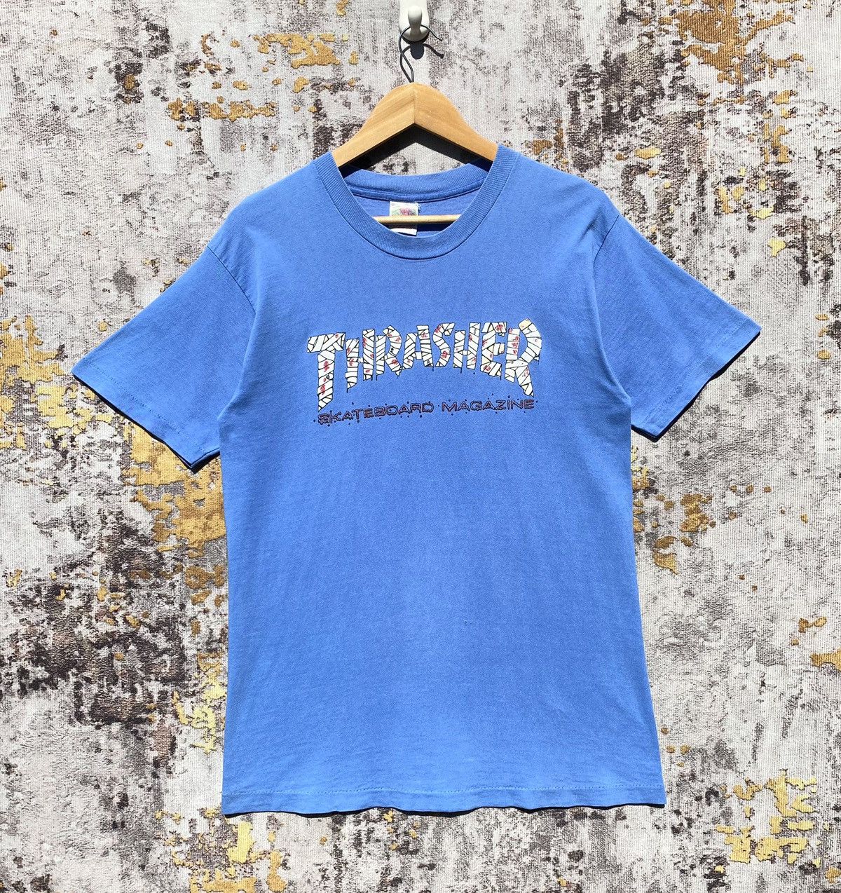 Thrasher Vintage 90s Thrasher Skateboard Magazine Shirt SunFaded Size US S / EU 44-46 / 1 - 1 Thumbnail