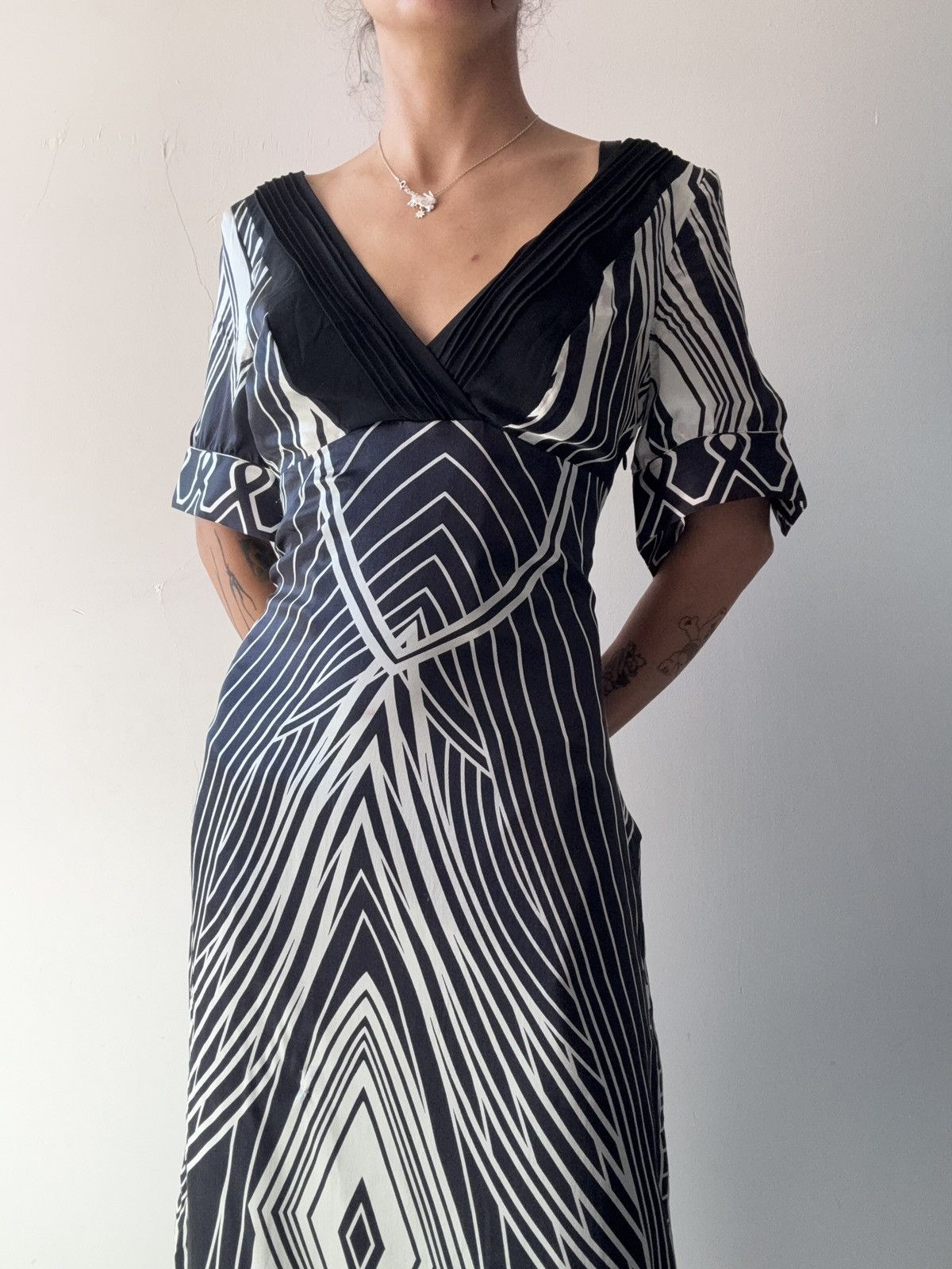 Vintage Silk dress Size S / US 4 / IT 40 - 2 Thumbnail
