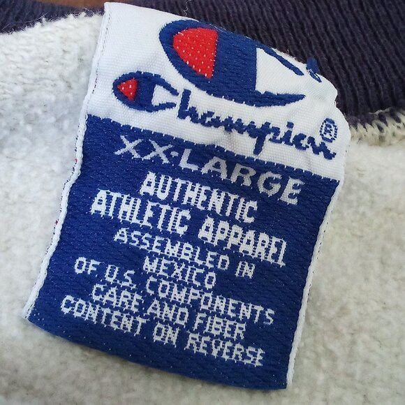 Champion Vintage 90s Champion Spell Out Crewneck Sweatshirt Size US XXL / EU 58 / 5 - 3 Thumbnail