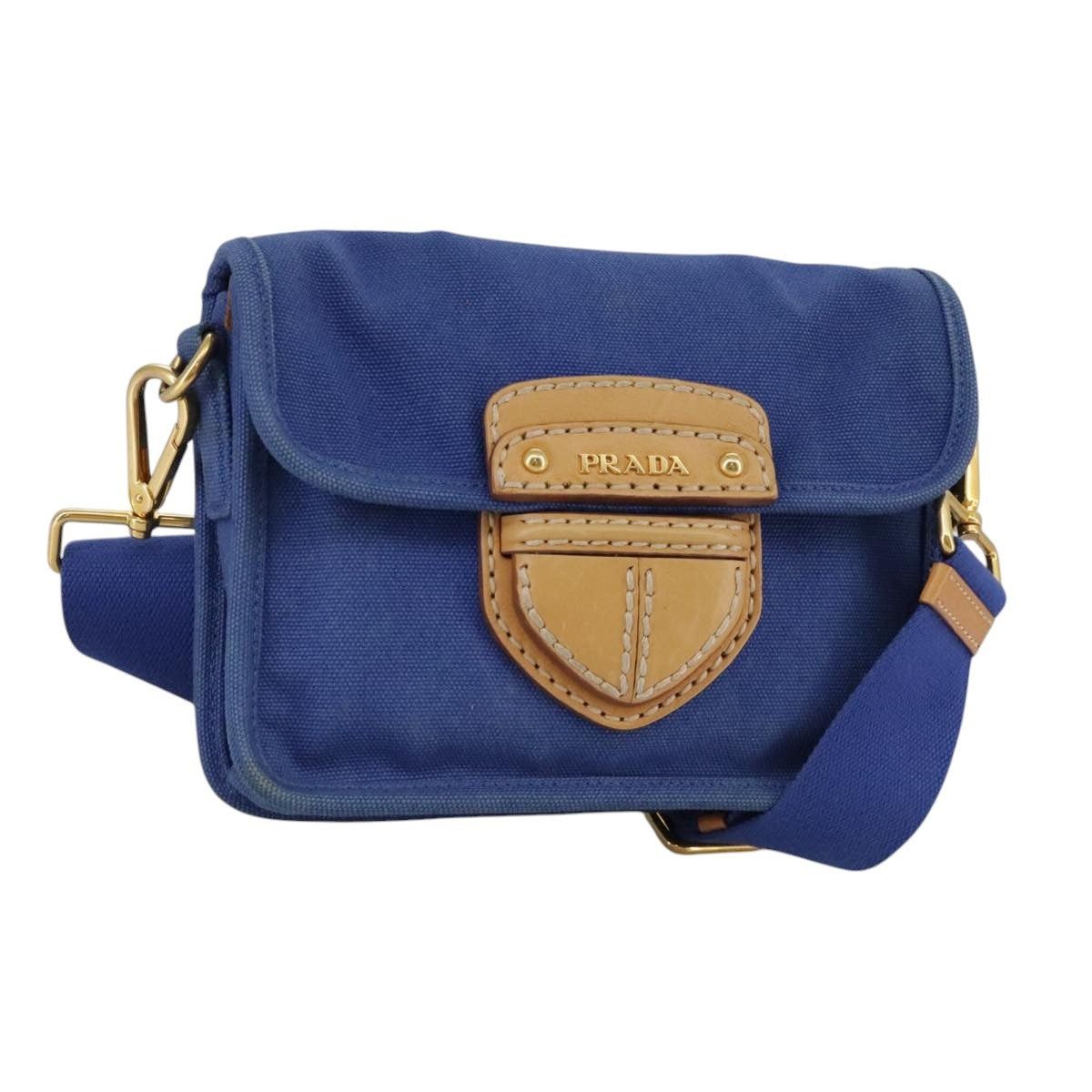 Prada PRADA Shoulder Bag Canvas Blue Size ONE SIZE - 1 Thumbnail