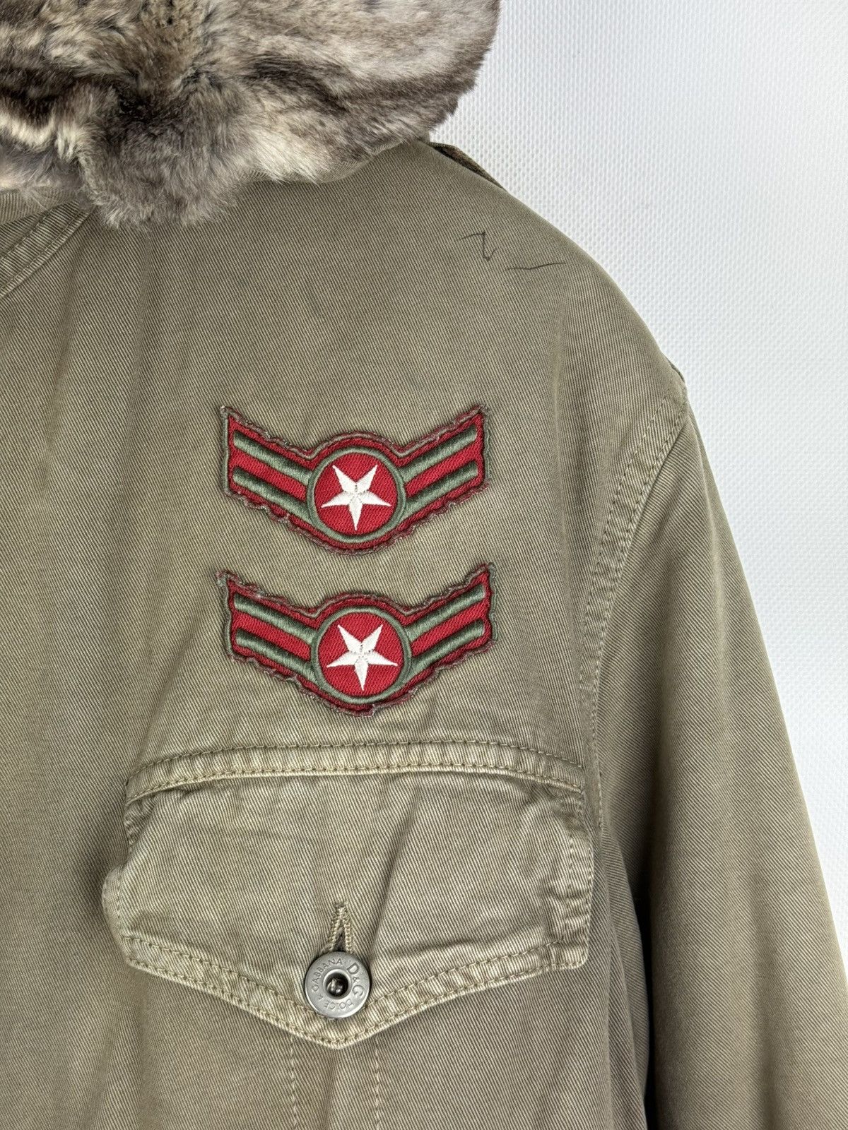 Dolce & Gabbana Dolce & Gabbana Vintage Military Style Hooded Parka Jacket Size XS / US 0-2 / IT 36-38 - 8 Thumbnail