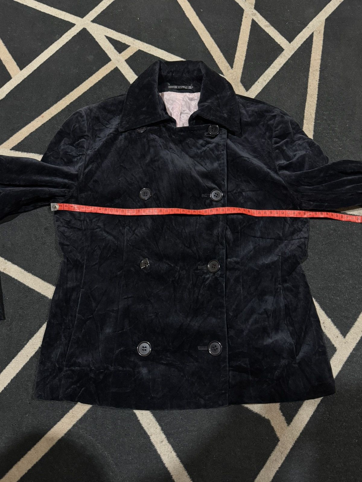 Yohji Yamamoto Yohji Yamamoto Double Breast Peacoat Velvet Jacket Size M / US 6-8 / IT 42-44 - 9 Thumbnail