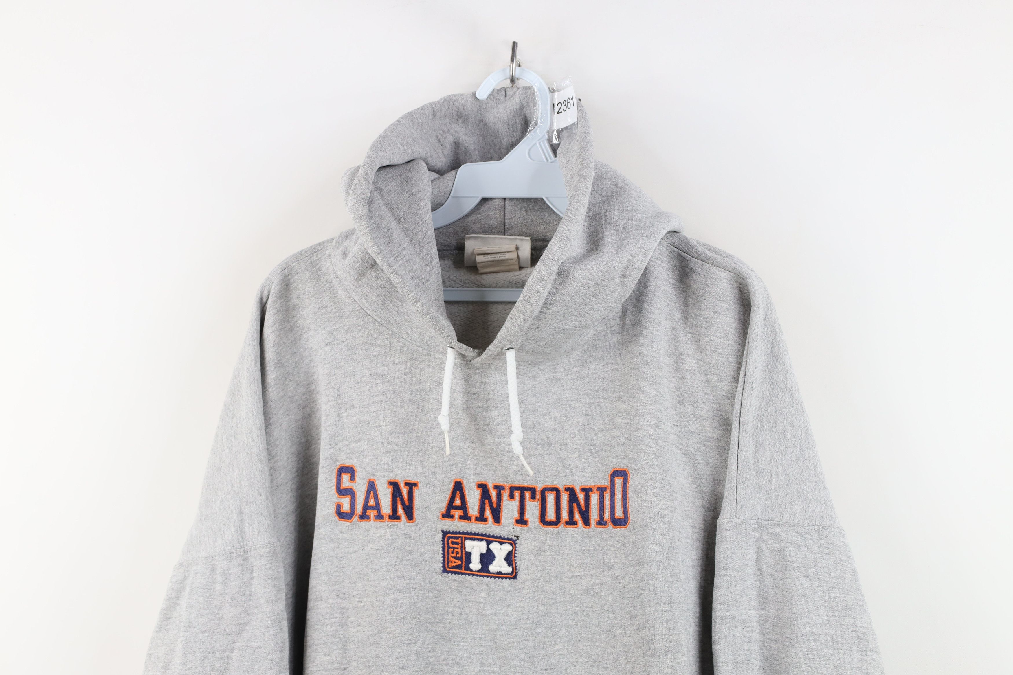 Vintage Vintage 90s Streetwear San Antonio Texas Hoodie Sweatshirt Size US XXL / EU 58 / 5 - 2 Thumbnail
