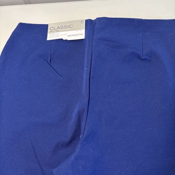 Liz Claiborne Liz Claiborne Classic Women's Pants Blue 6 Mid-rise Pull On Size 28" / US 6 / IT 42 - 9 Thumbnail