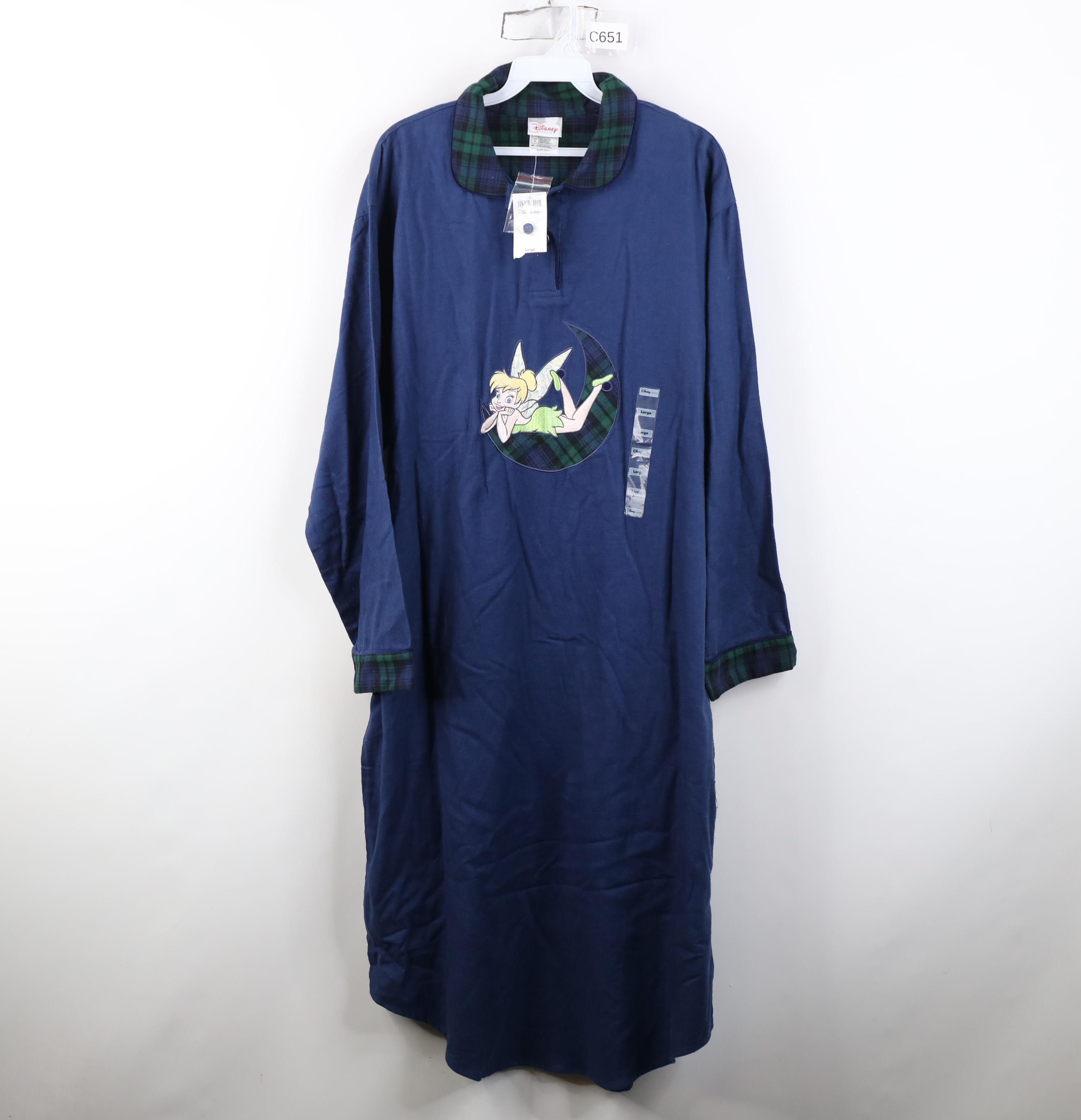 Disney Deadstock Vintage 90s Disney Peter Pan Flannel Night Shirt Size L / US 10 / IT 46 - 1 Thumbnail