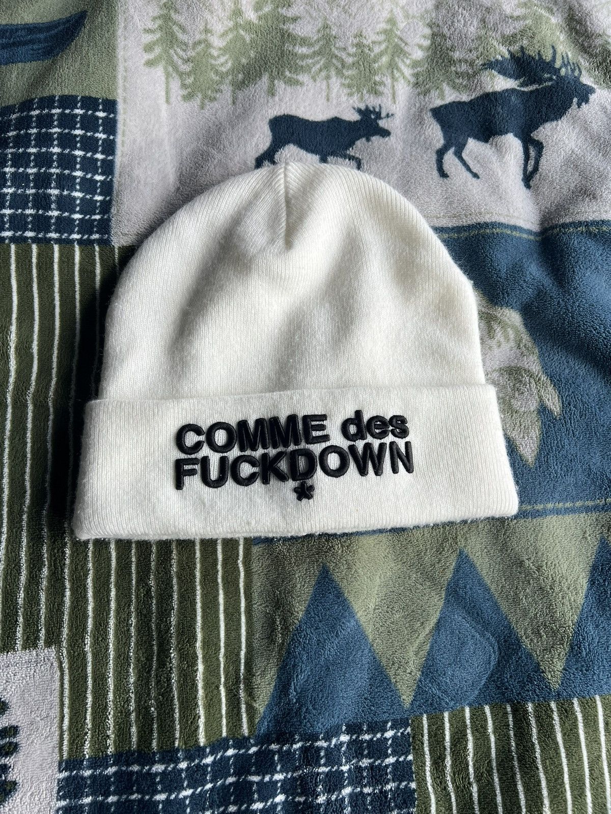 Comme Des Fuck Down Comme Des Fuckdown Beanie Size ONE SIZE - 1 Thumbnail