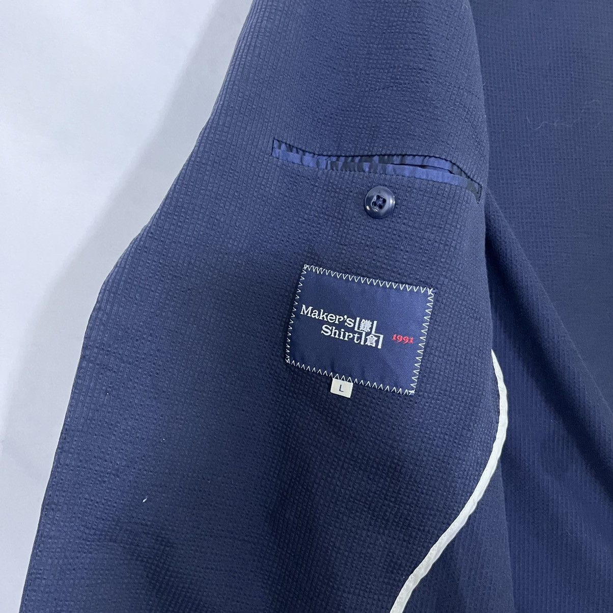 Japanese Brand MAKER’S SHIRT CASUAL TAYLOR BLAZER Size US L / EU 52-54 / 3 - 5 Thumbnail
