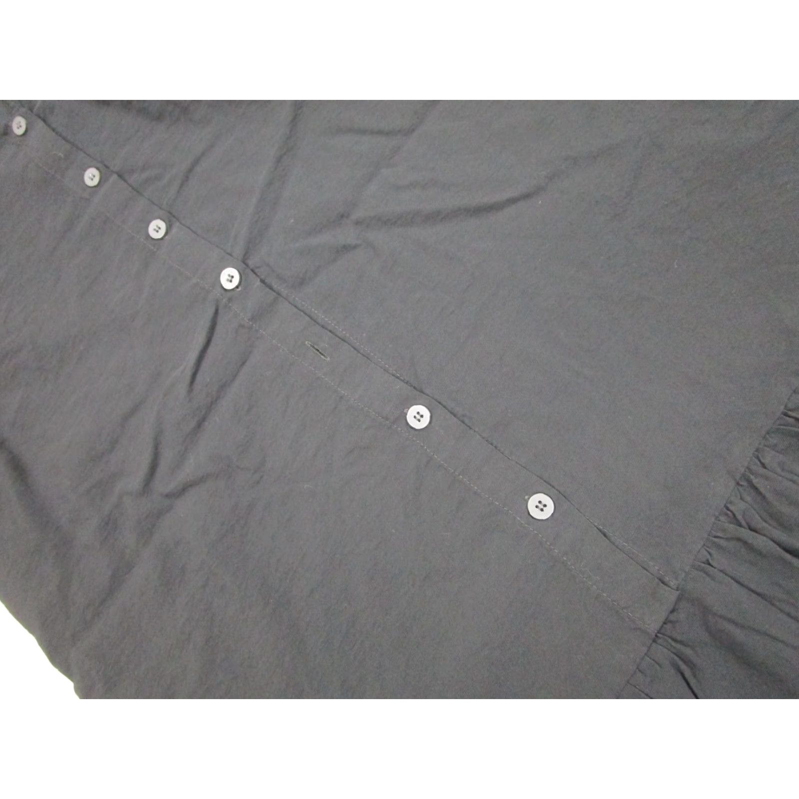 Vintage LC Waikiki Cottagecore Shirt Dress Womens 46 Black Long Button Front Puff Sleeve Modest Casual Dress 3/4 Sleeve V-Neck Women Size L / US 10 / IT 46 - 4 Thumbnail