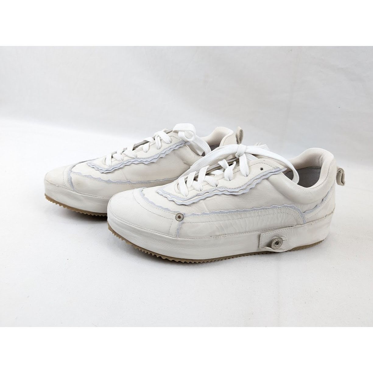 Loewe o1rshd1 Low-Top Leather Sneakers in White Size US 10 / EU 43 - 15 Thumbnail