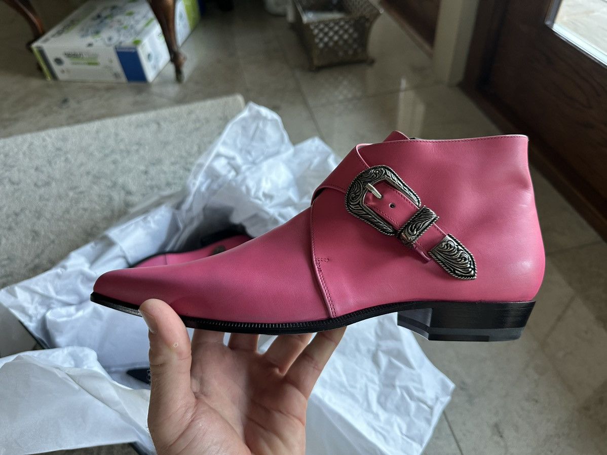 Saint Laurent Paris Grail SS14 Saint Laurent Duckies Pink double buckle Hedi Size US 8.5 / EU 41-42 - 5 Thumbnail