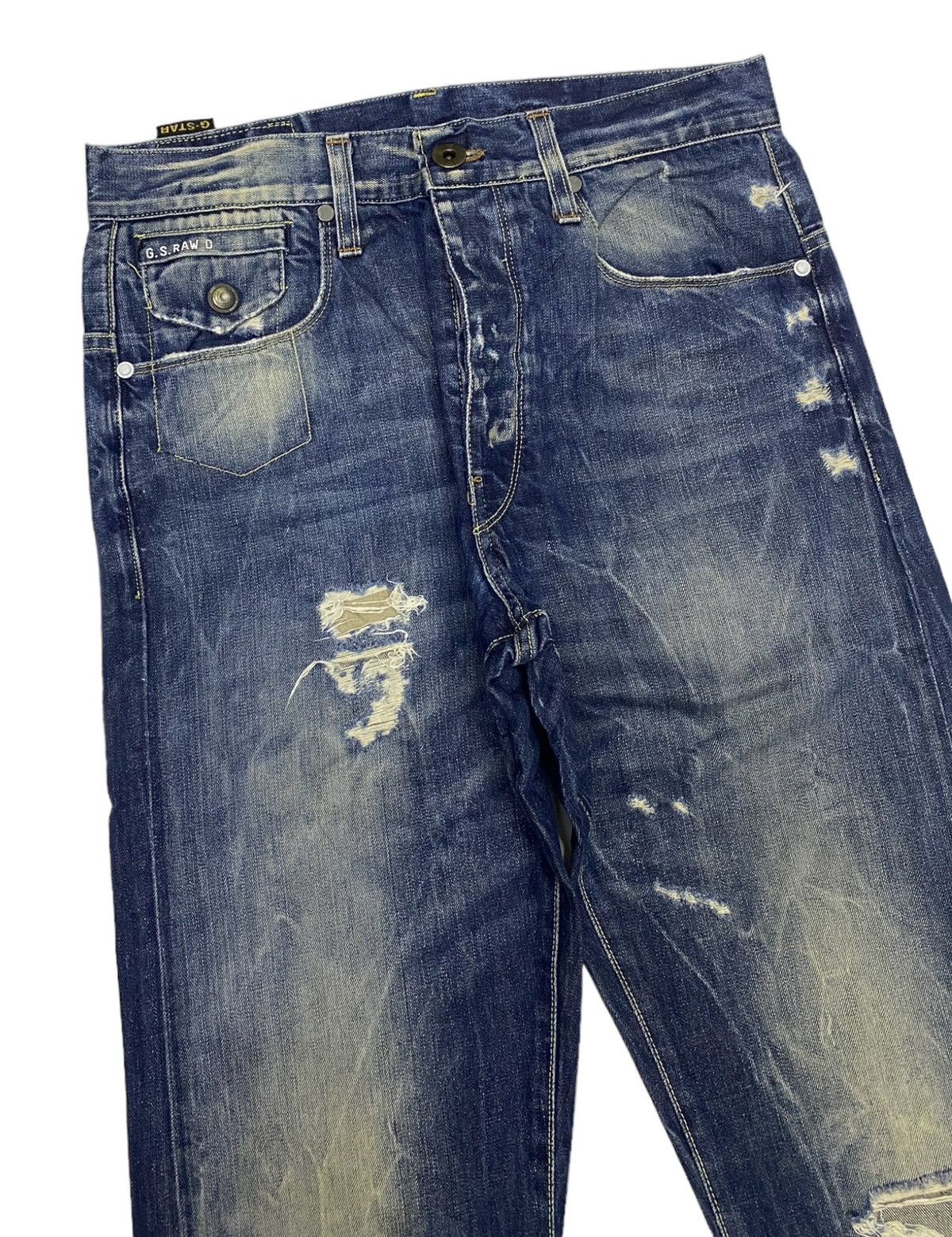 G-Star × Hysteric Glamour 🔥RARE G-STAR RAW DISTRESSED DENIM JEANS HYSTERIC GLAMOUR Size US 30 / EU 46 - 7 Thumbnail