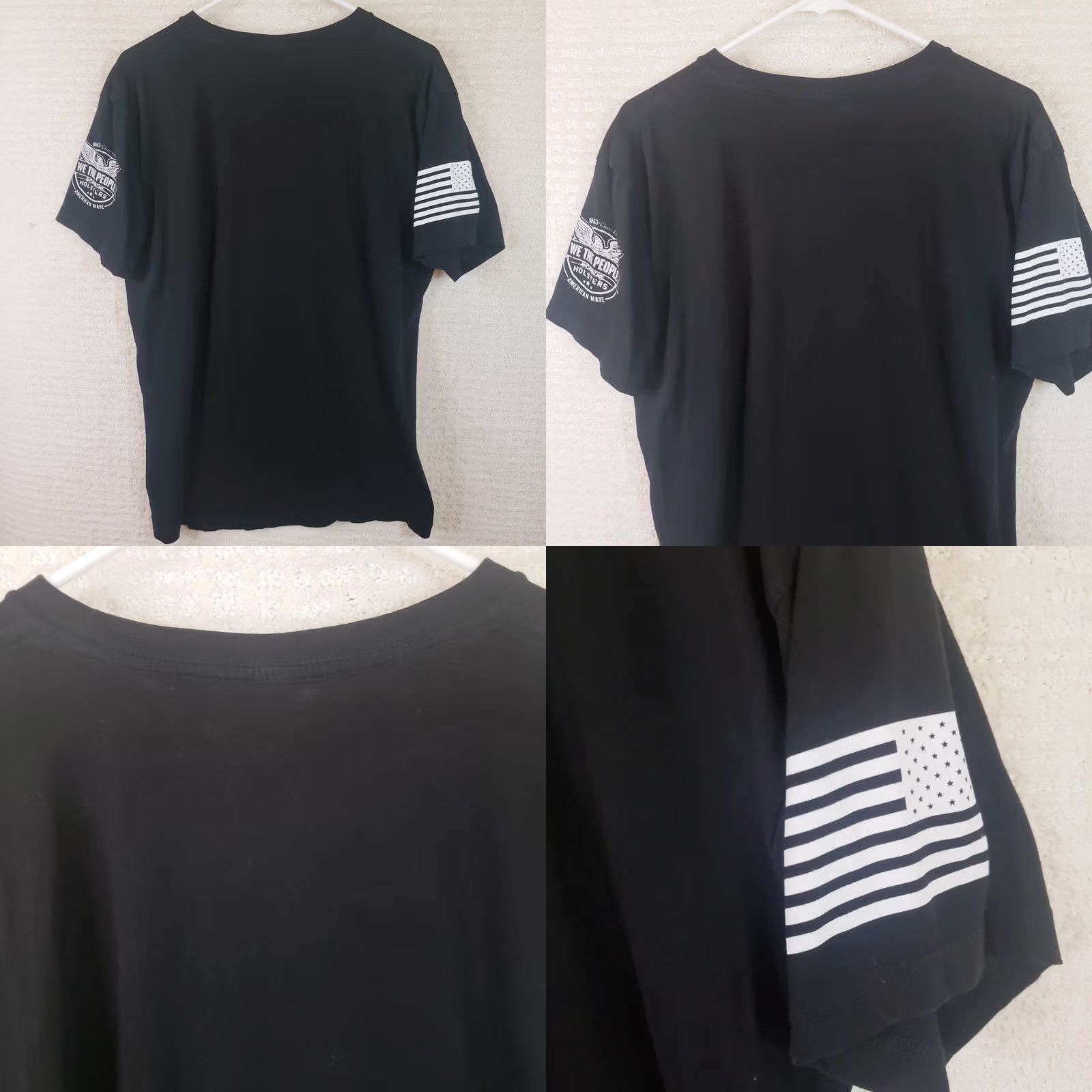 Vintage We The People Holsters TShirt Men L Black USA American Flag 2A Gun Patriotic New Size US L / EU 52-54 / 3 - 8 Thumbnail