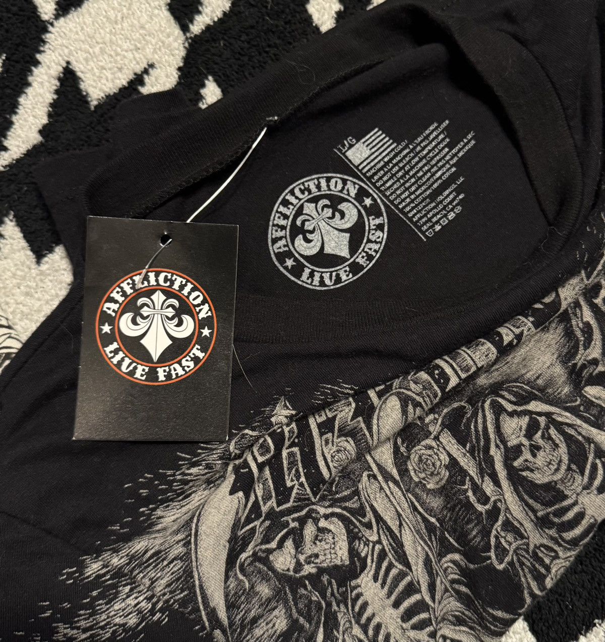 Affliction Affliction Skull Longsleeve Tee Size L / US 10 / IT 46 - 4 Thumbnail