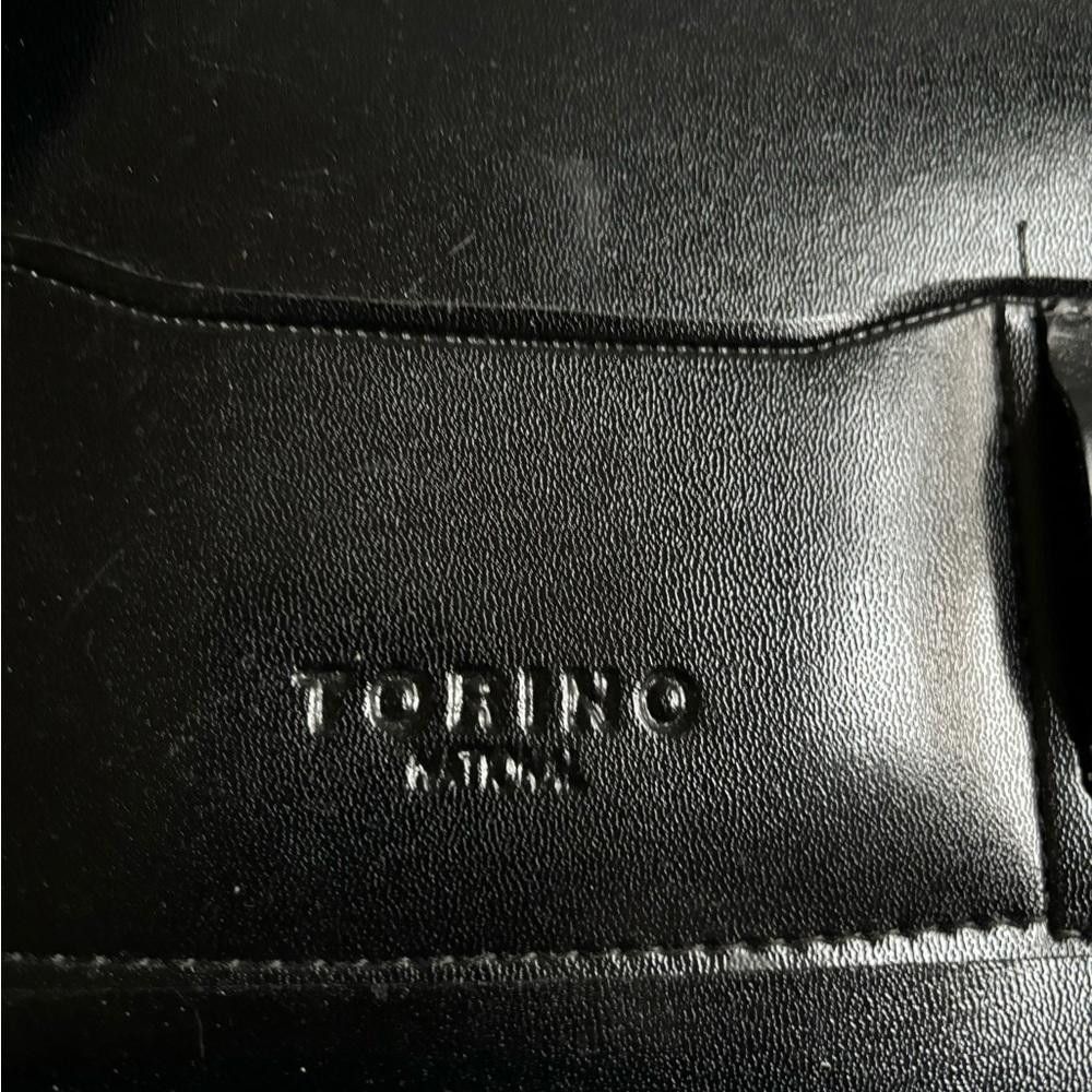 Designer Torino Black Leather Binder Size ONE SIZE - 3 Thumbnail