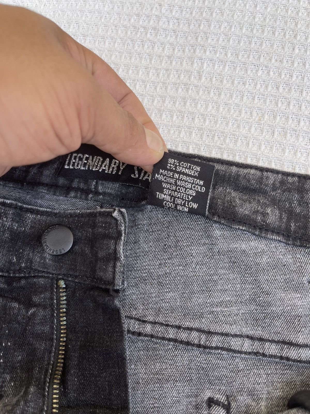 Japanese Brand Last Drop🔥LAGENDARY STATUS Distressed hybrid Bootcut Jeans Size US 44 / EU 60 - 10 Thumbnail