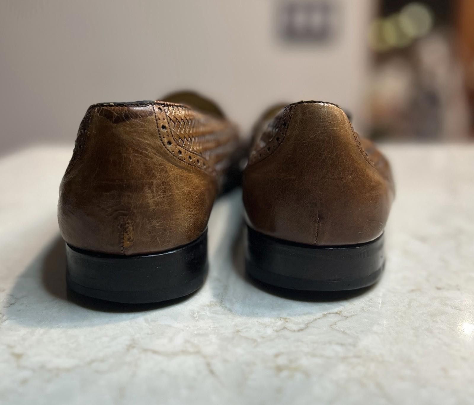 Mezlan Mezlan Men’s 11.5M Woven Leather Tassel Loafers -Spain Size US 11.5 / EU 44-45 - 12 Thumbnail