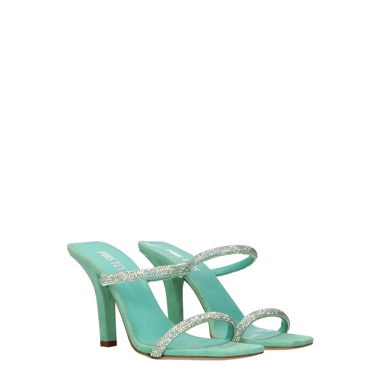 Paris Texas ob1o1e1124 Suede Sandals in Green Size US 7.5 / IT 37.5 - 2 Thumbnail