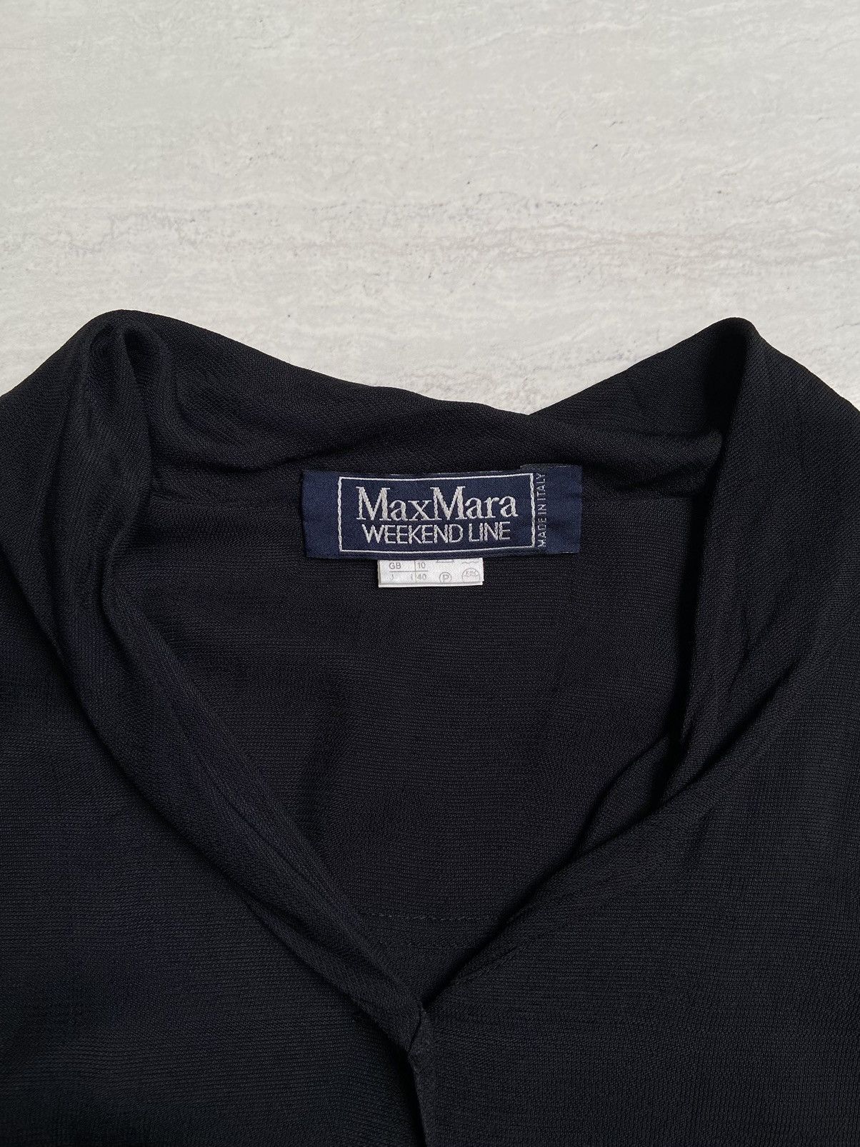 Max Mara MAX MARA Black Crop Shirt Size XXL / US 16-18 / IT 52-54 - 4 Thumbnail