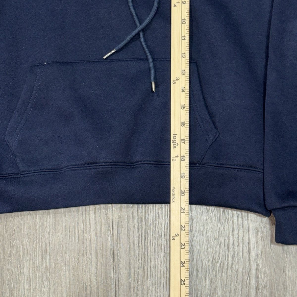 Other Womens L Cropped Hoodie Navy Blue Fleece Lined Cozy Size L / US 10 / IT 46 - 6 Thumbnail