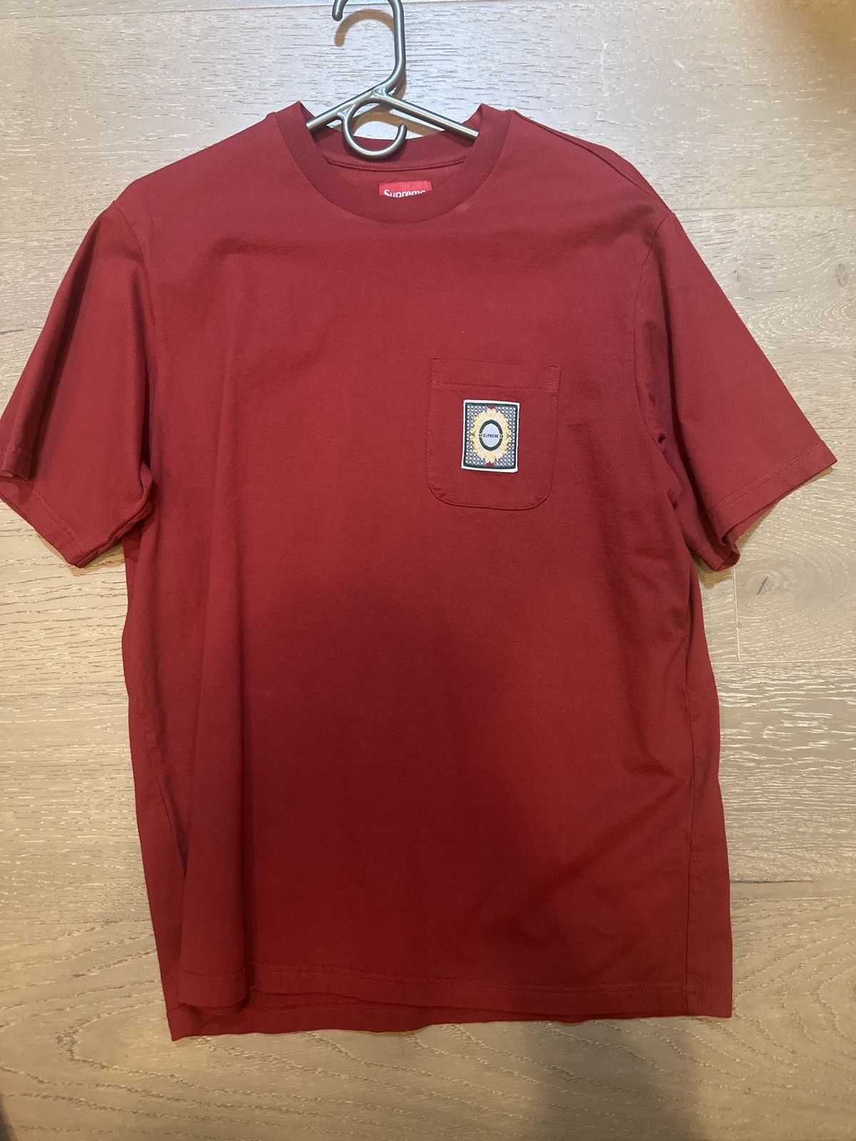 Supreme Crest Label Pocket Tee | Grailed