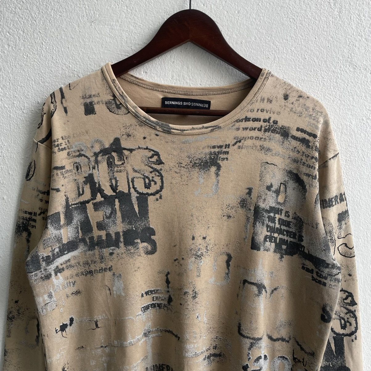 BERNINGS SHO Vintage Bernings-Sho Punk Styles Gothic Longsleeve Shirts Size US M / EU 48-50 / 2 - 4 Thumbnail