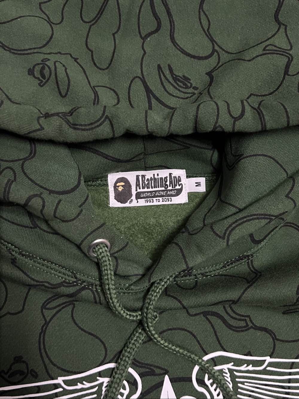 Bape BAPE Green Hoodie Men's Size M Size US M / EU 48-50 / 2 - 6 Thumbnail