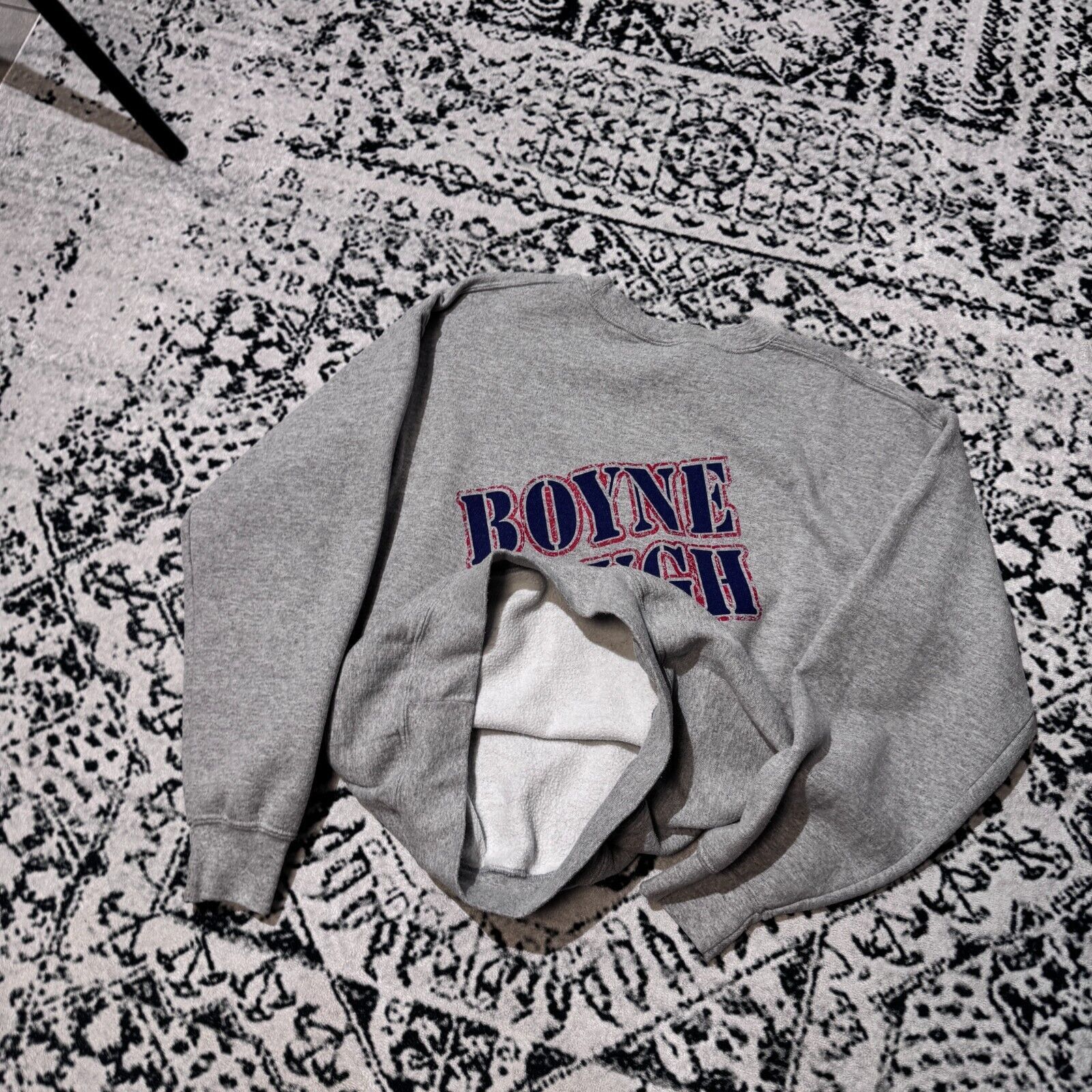Vintage Vintage Gray Cotton Crewneck Size M Boyne Ramblers Y2K 90s Size US M / EU 48-50 / 2 - 8 Thumbnail