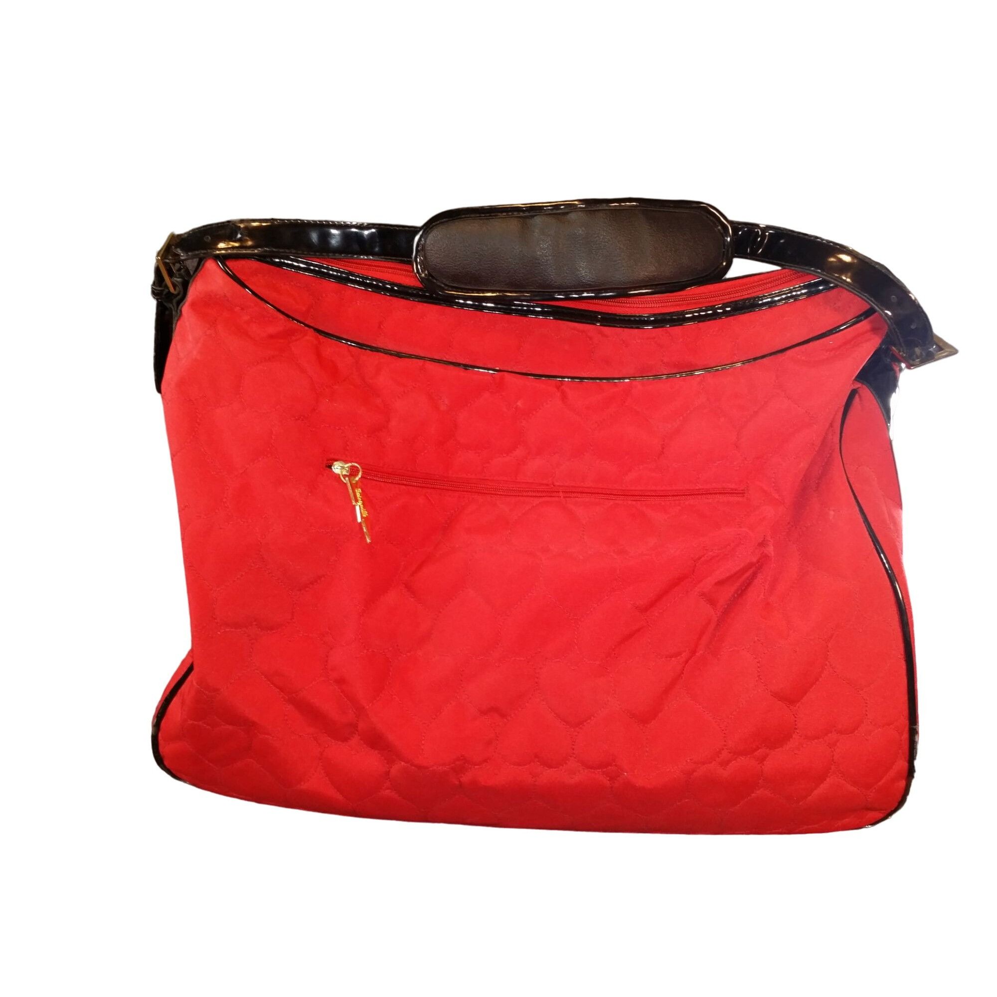 Betsey Johnson Betsey Johnson Betseyville Quilted Red Carry On Travel Plane Size ONE SIZE - 6 Thumbnail