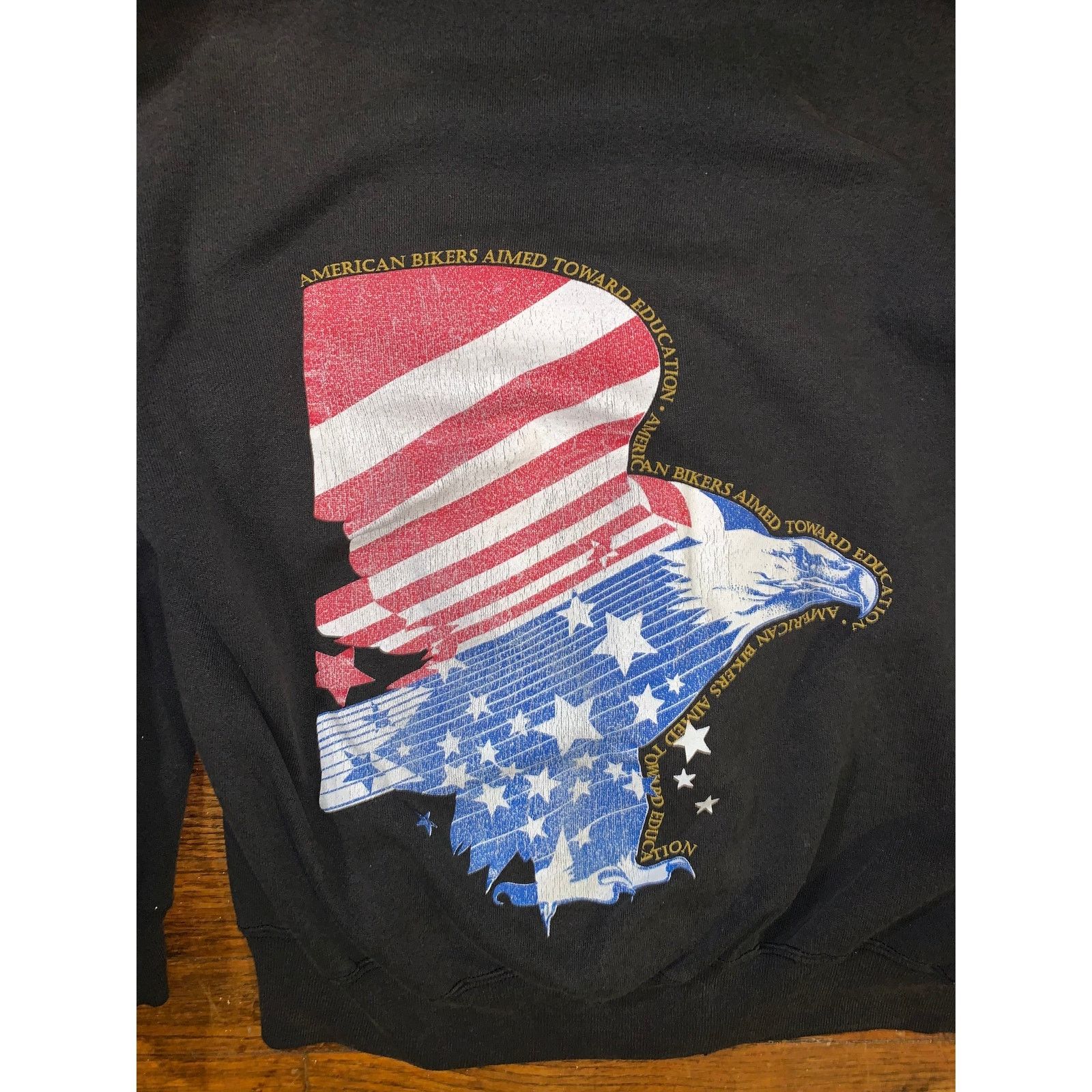 Tultex × Vintage ABATE Of Indiana Full Zip Hoodie Black USA Made Biker Boxy Size US M / EU 48-50 / 2 - 4 Thumbnail