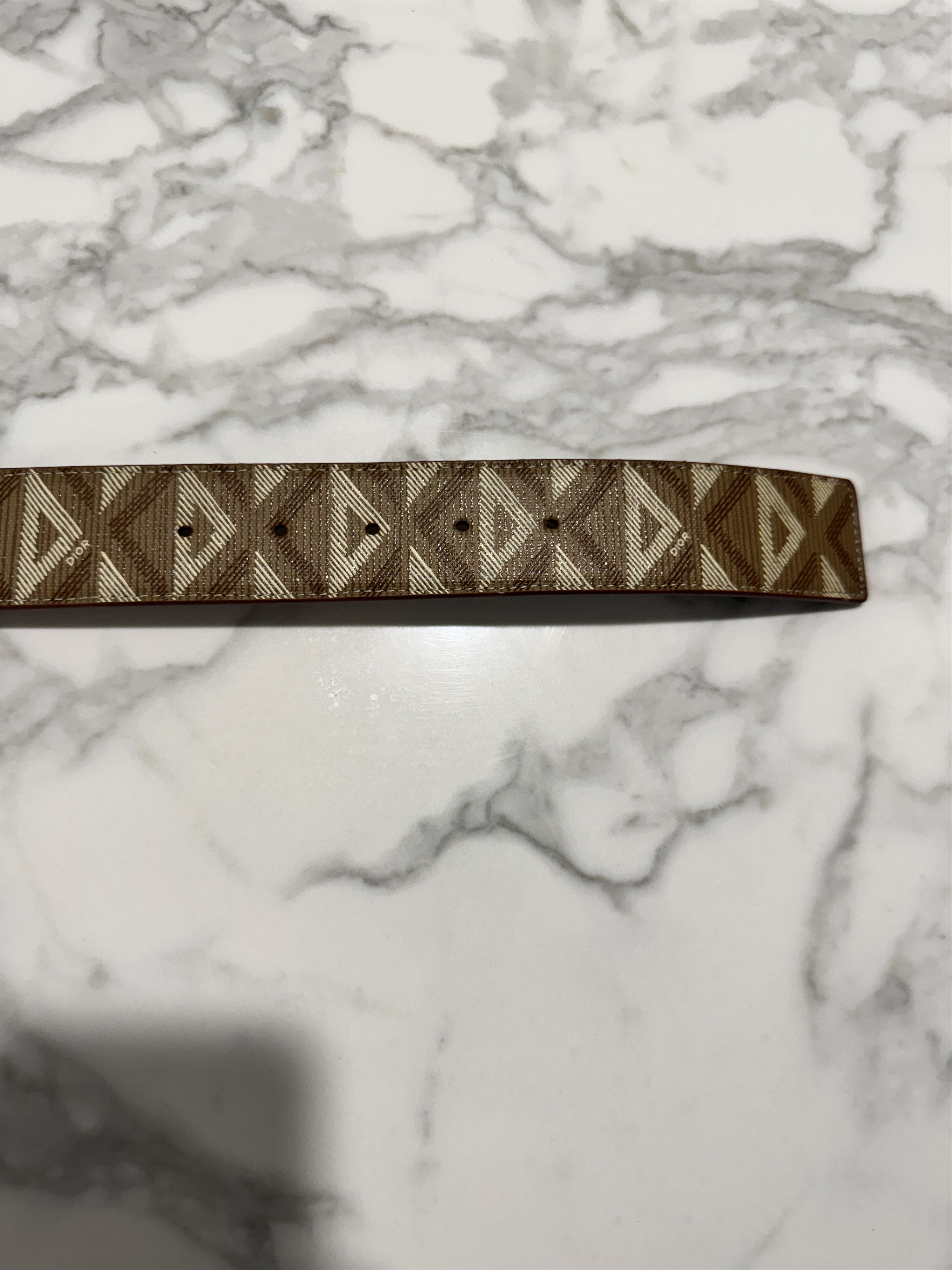 Dior DIAMOND CANVA BELT Size 42 - 4 Thumbnail