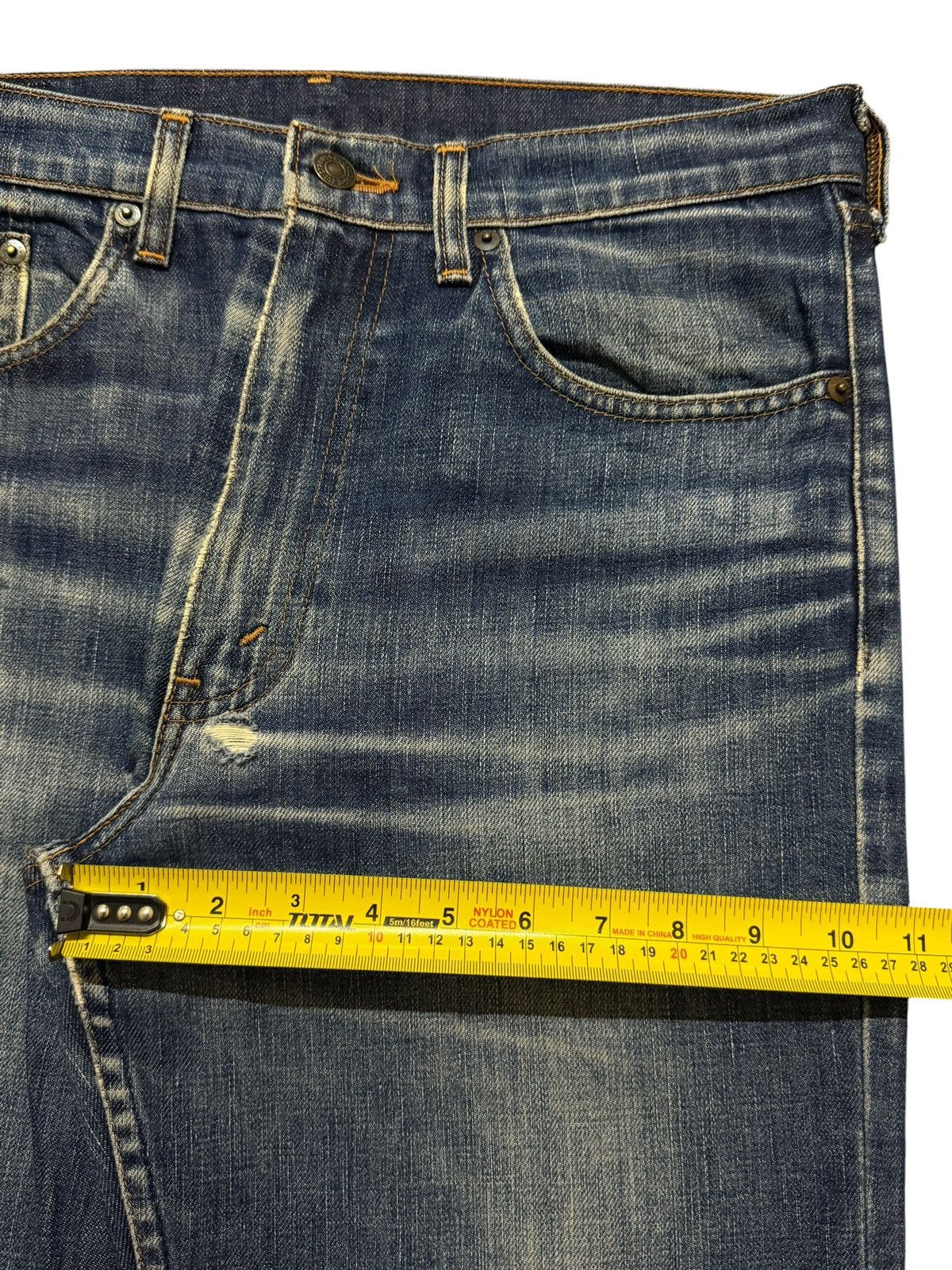 Levi's Vintage 80s Levis 507 Blue Faded Wash Wide Leg Baggy Jeans Size US 32 / EU 48 - 13 Thumbnail
