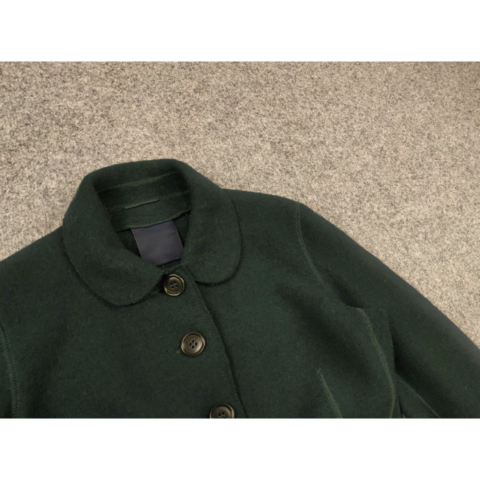 Aspesi A Alberto Aspesi Design green wool button-up Pocket Blazer Womens Jacket Size M / US 6-8 / IT 42-44 - 5 Thumbnail