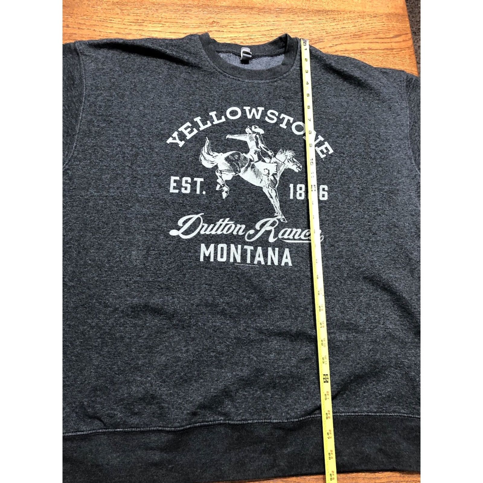Vintage Yellowstone Dutton Ranch Sweatshirt Pullover Mens Gray XL Crewneck Cotton Heritage Size US XL / EU 56 / 4 - 7 Thumbnail