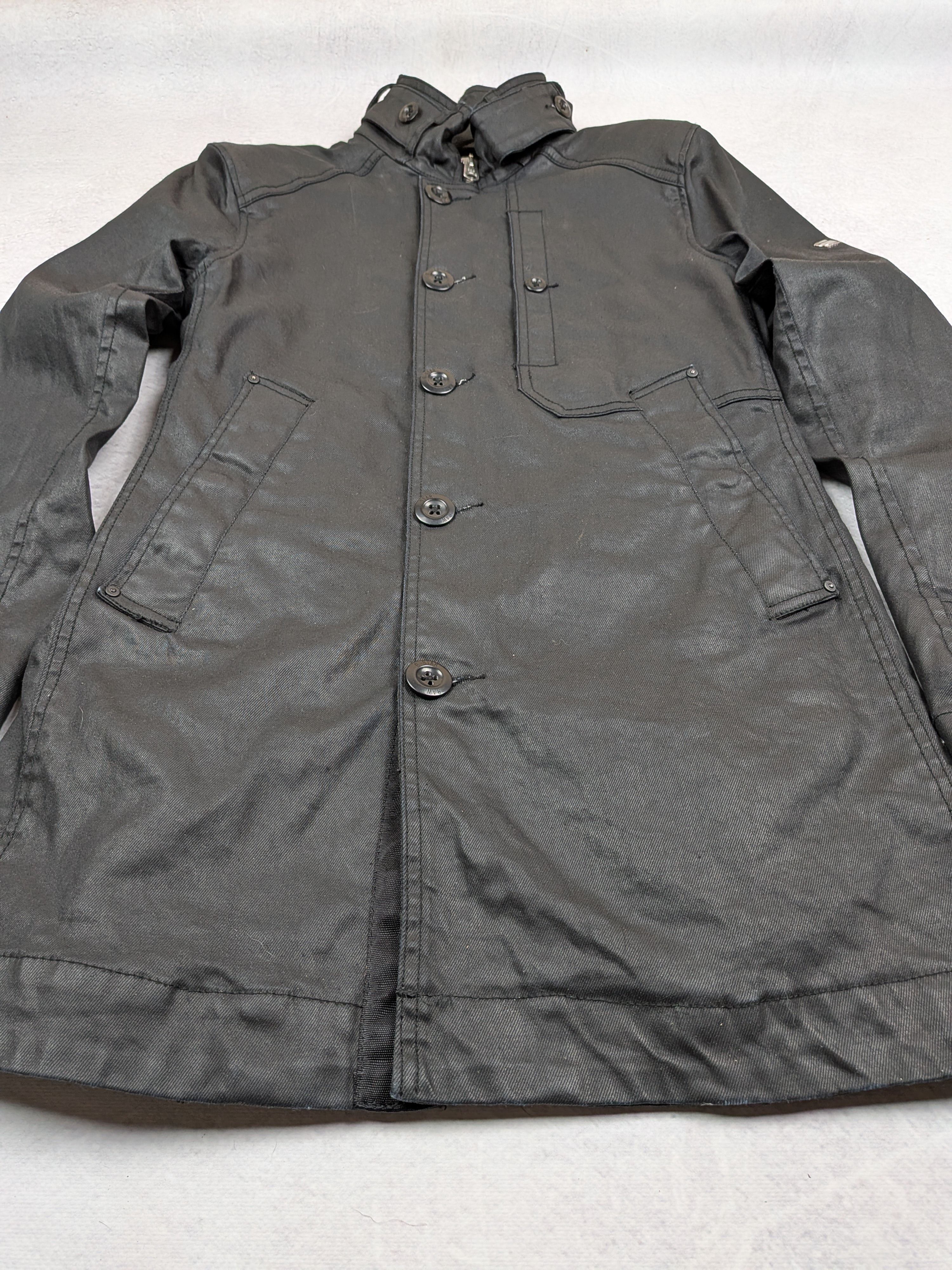G-Star G-Star Raw Garber Coated Denim Trench Coat Black S M Size US S / EU 44-46 / 1 - 4 Thumbnail