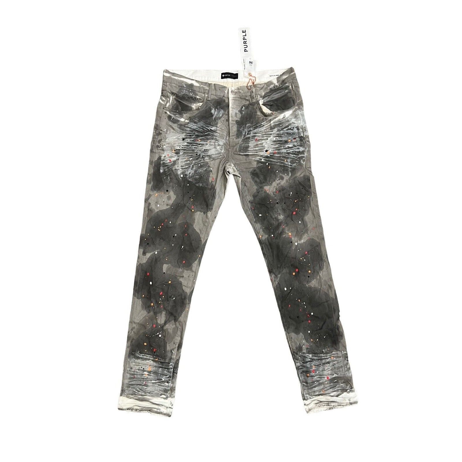 Image of Jeans Mens Slim Fit P001 $295 Gray Size 36/32 in Grey