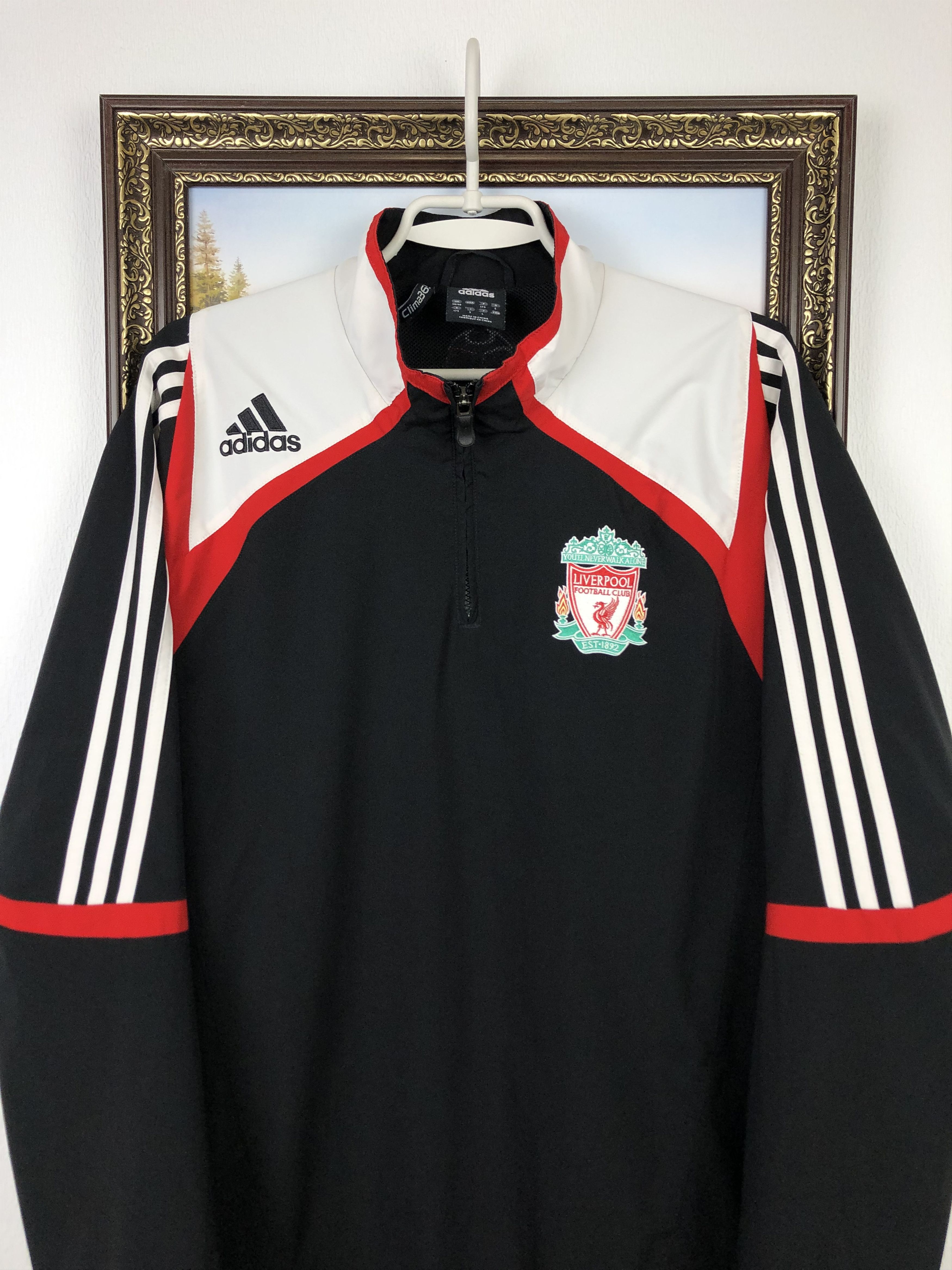 Adidas Vintage Adidas Liverpool Football Jacket Soccer Track Top Size US M / EU 48-50 / 2 - 2 Thumbnail