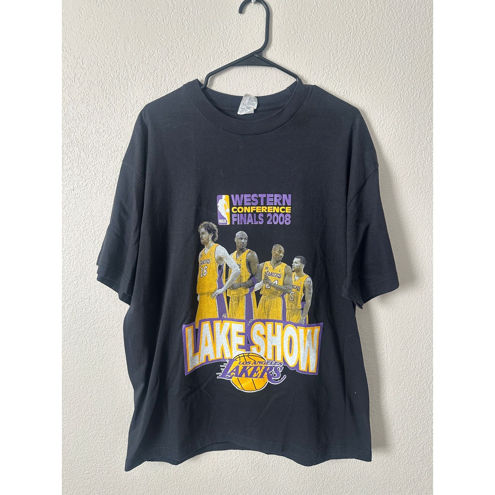 NBA × Vintage Vintage 2008 Los Angeles Lakers WCF Lakeshow T-Shirt - XL Size US XL / EU 56 / 4 - 1 Thumbnail