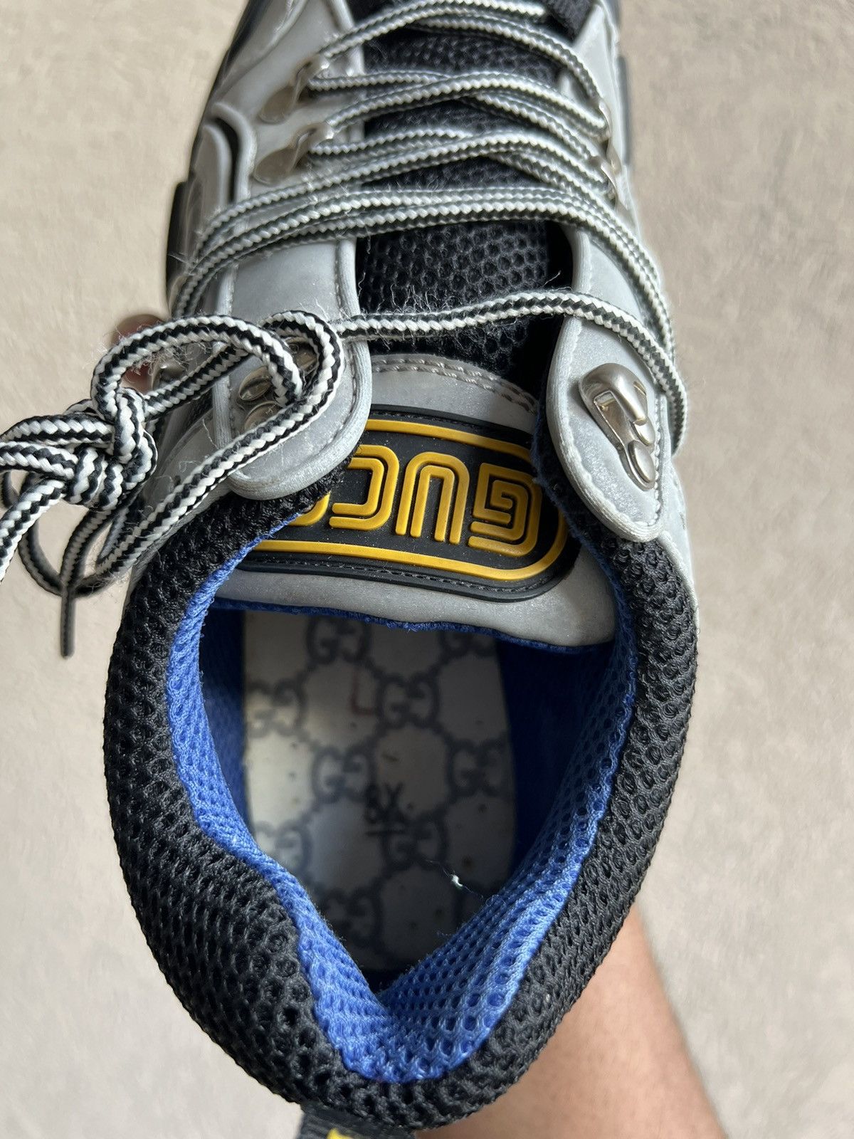 Gucci Gucci Flashtrek SEGA Reflective Grey Size US 9 / EU 42 - 11 Thumbnail